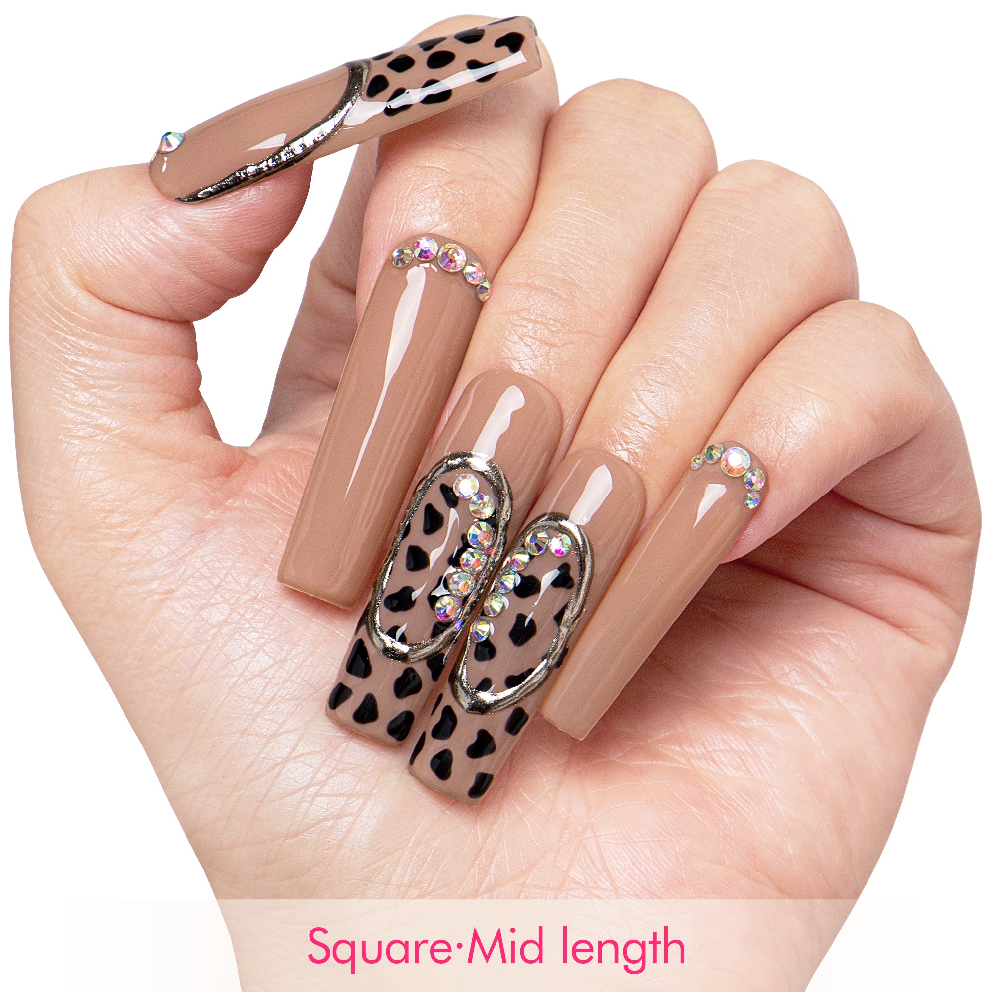 Bow Down Handmade Nails H641