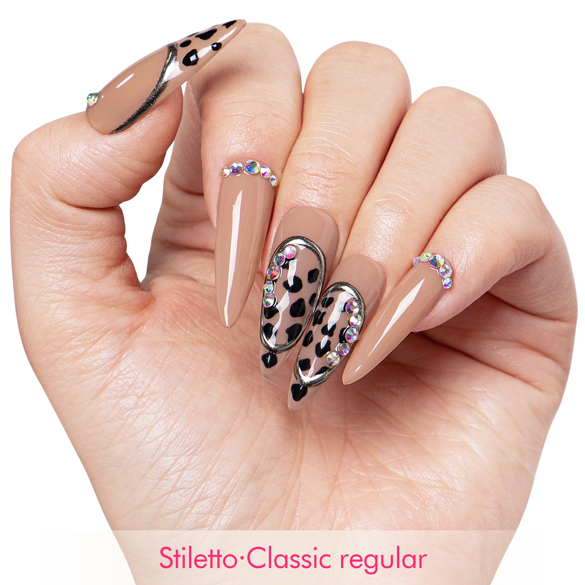 Bow Down Handmade Nails H641