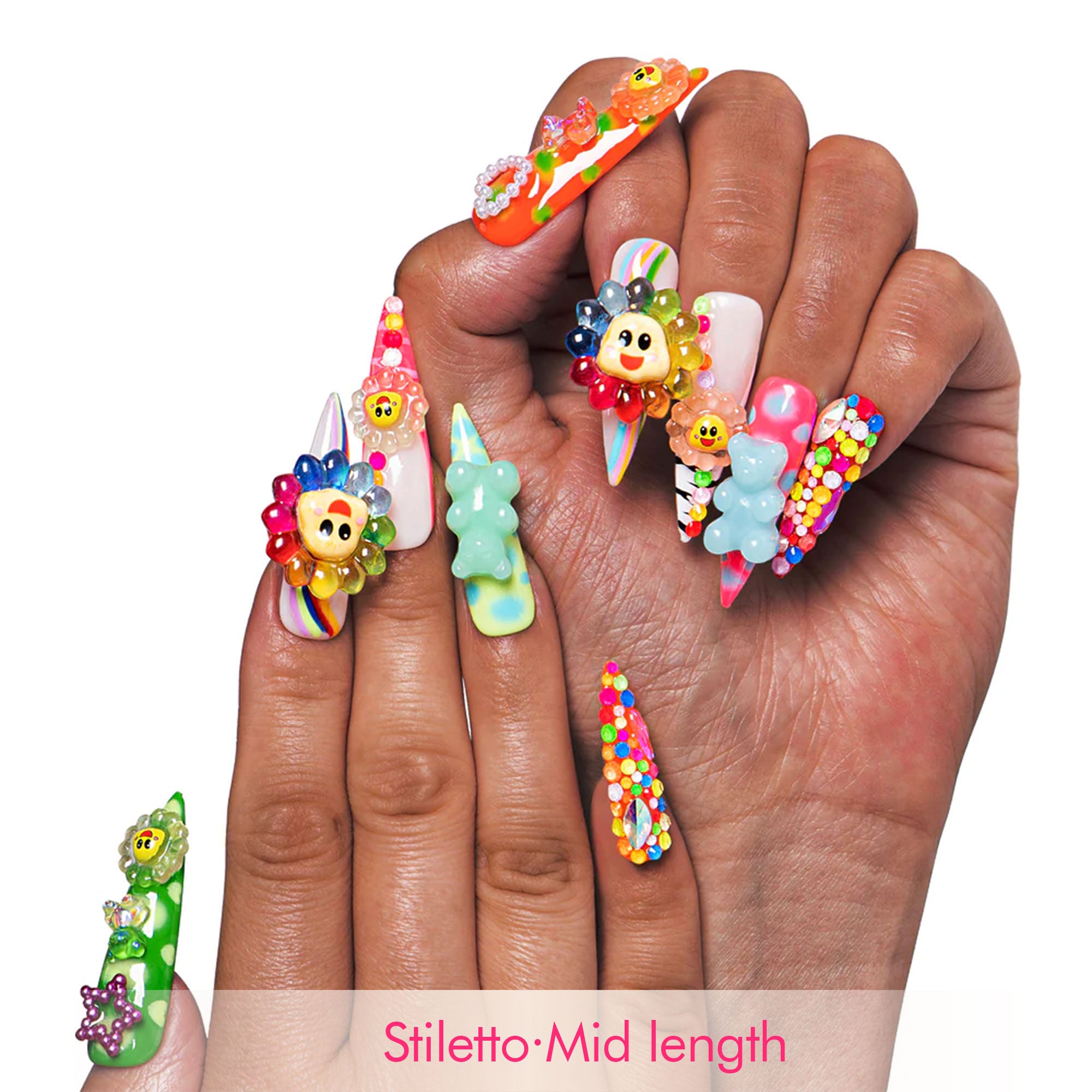 Lovkashi Flower Handmade Nails H65