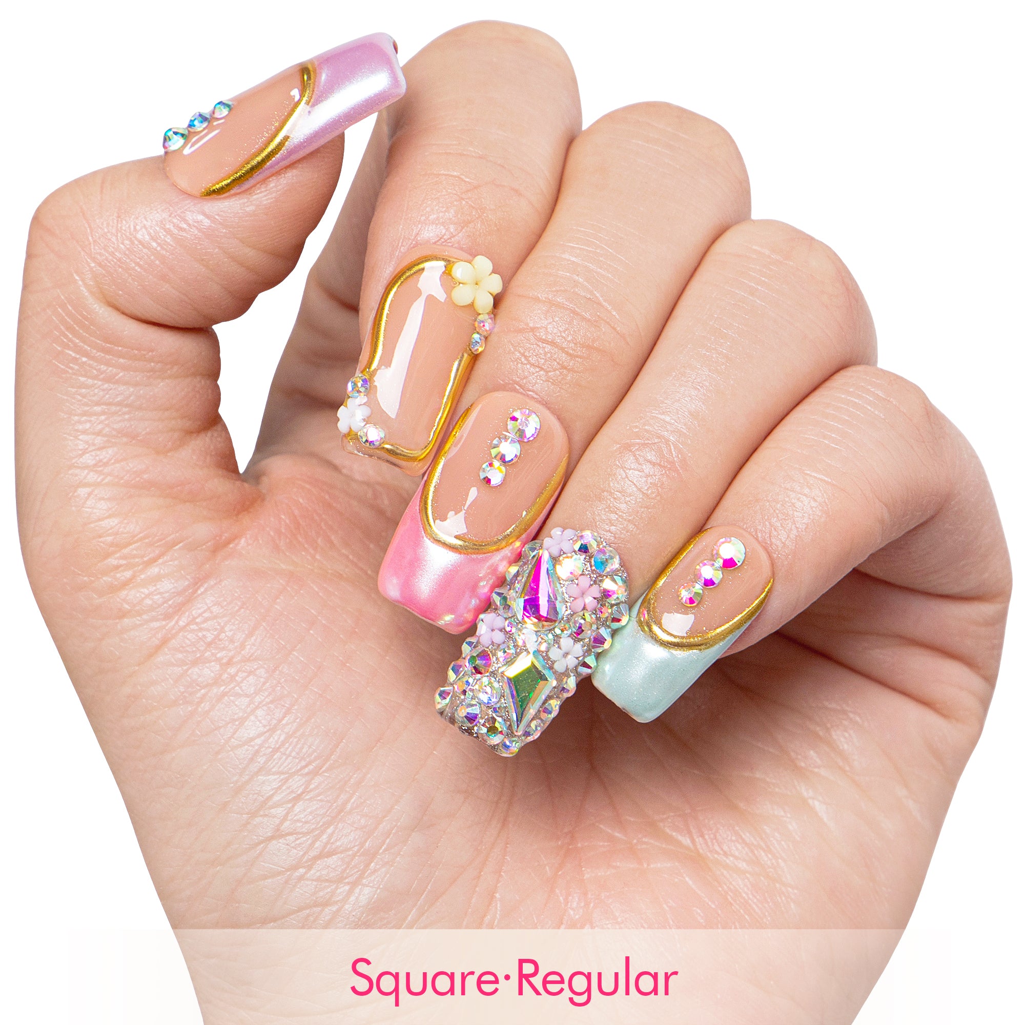 Pastel Fantasy Handmade Nails H652
