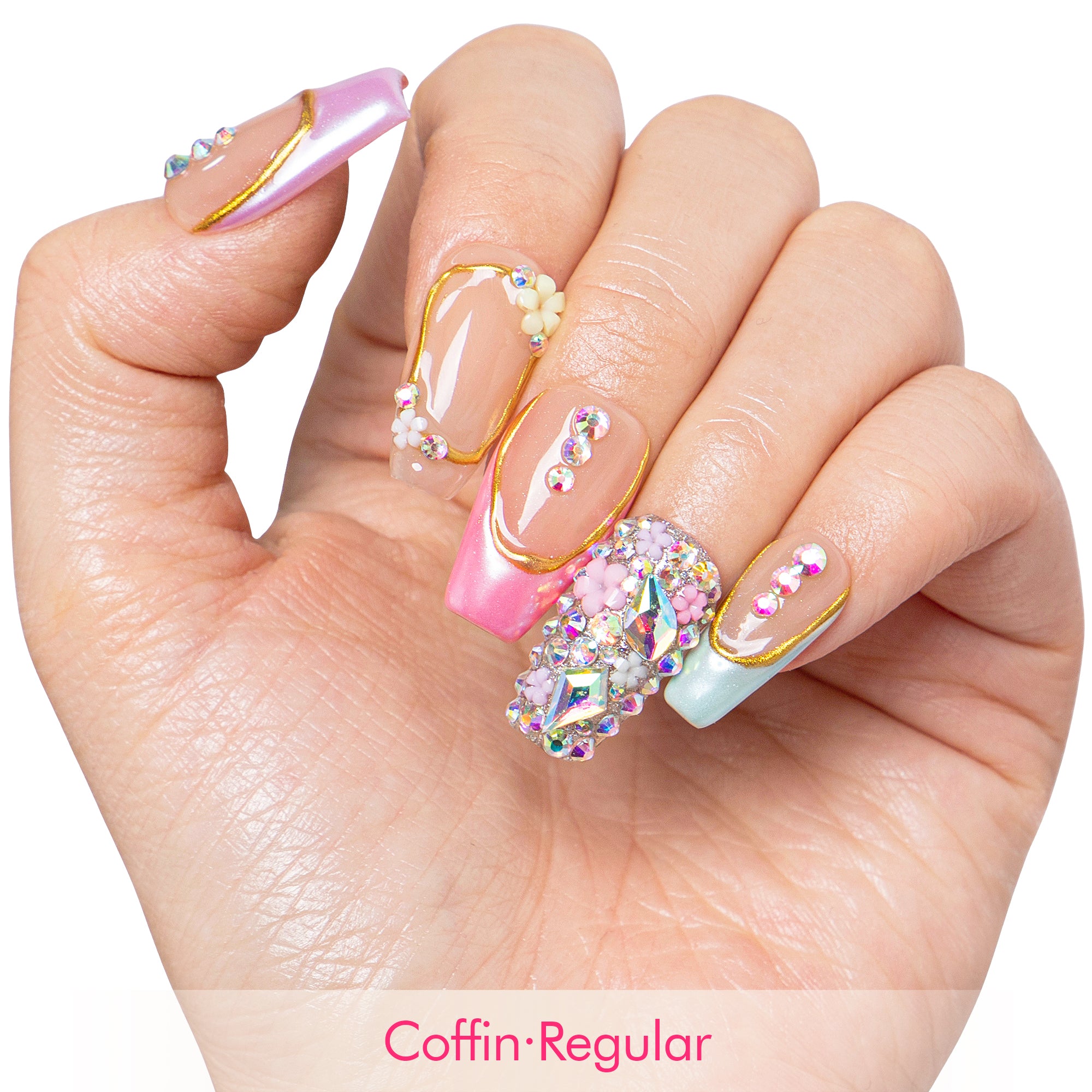 Pastel Fantasy Handmade Nails H652
