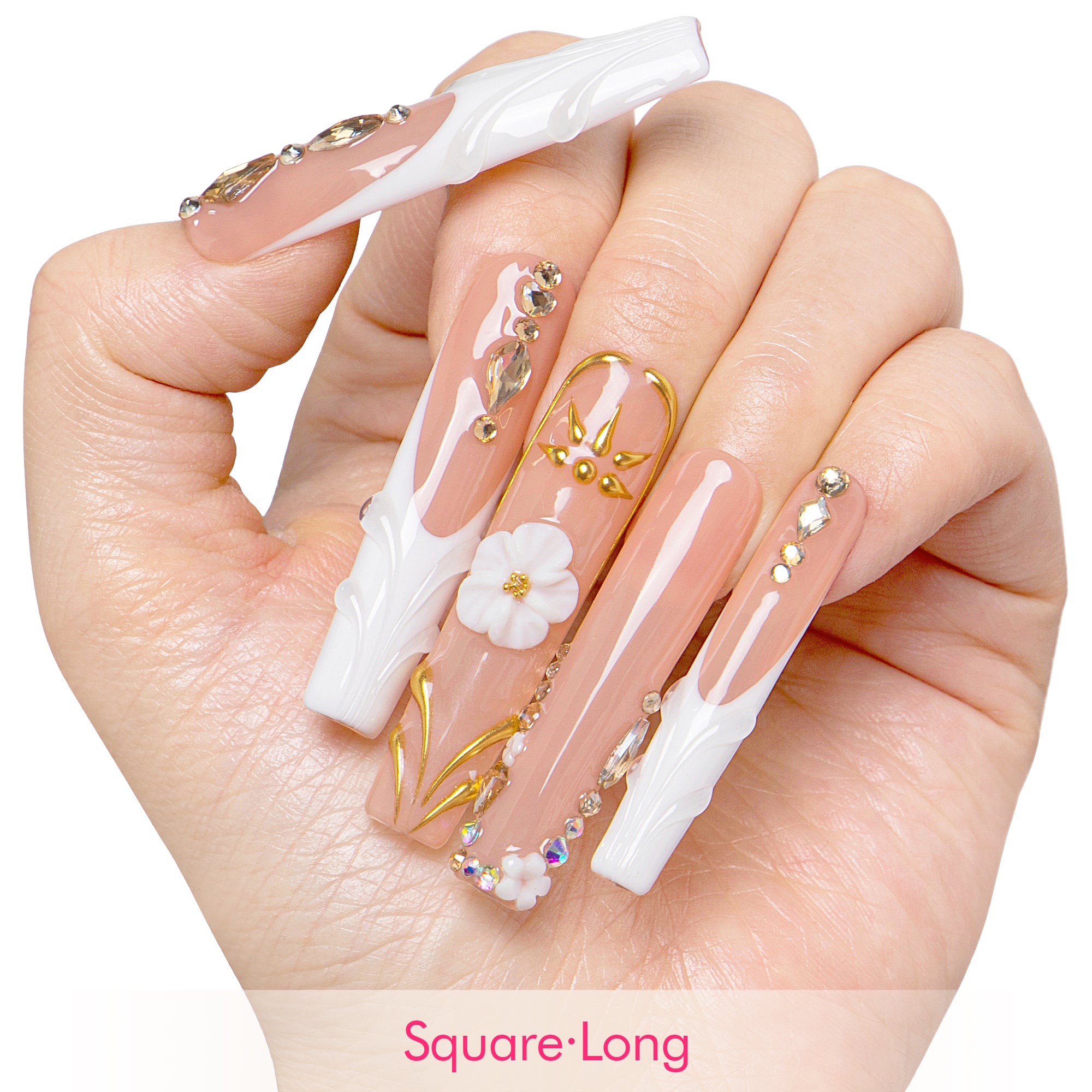Elegant Love Handmade Nails H653