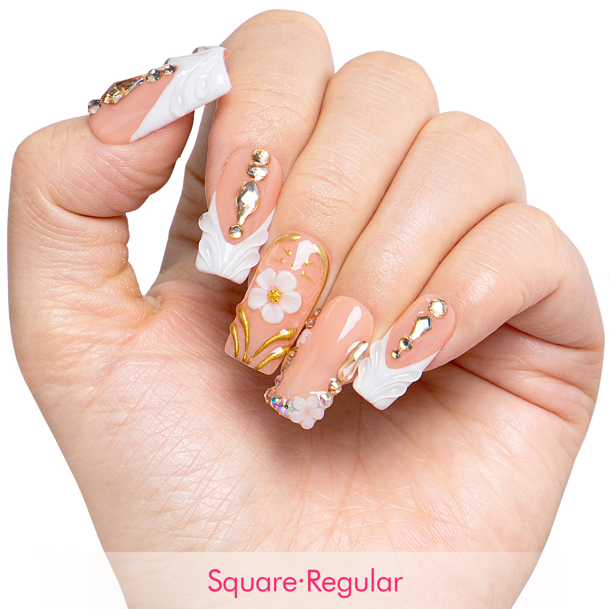 Elegant Love Handmade Nails H653