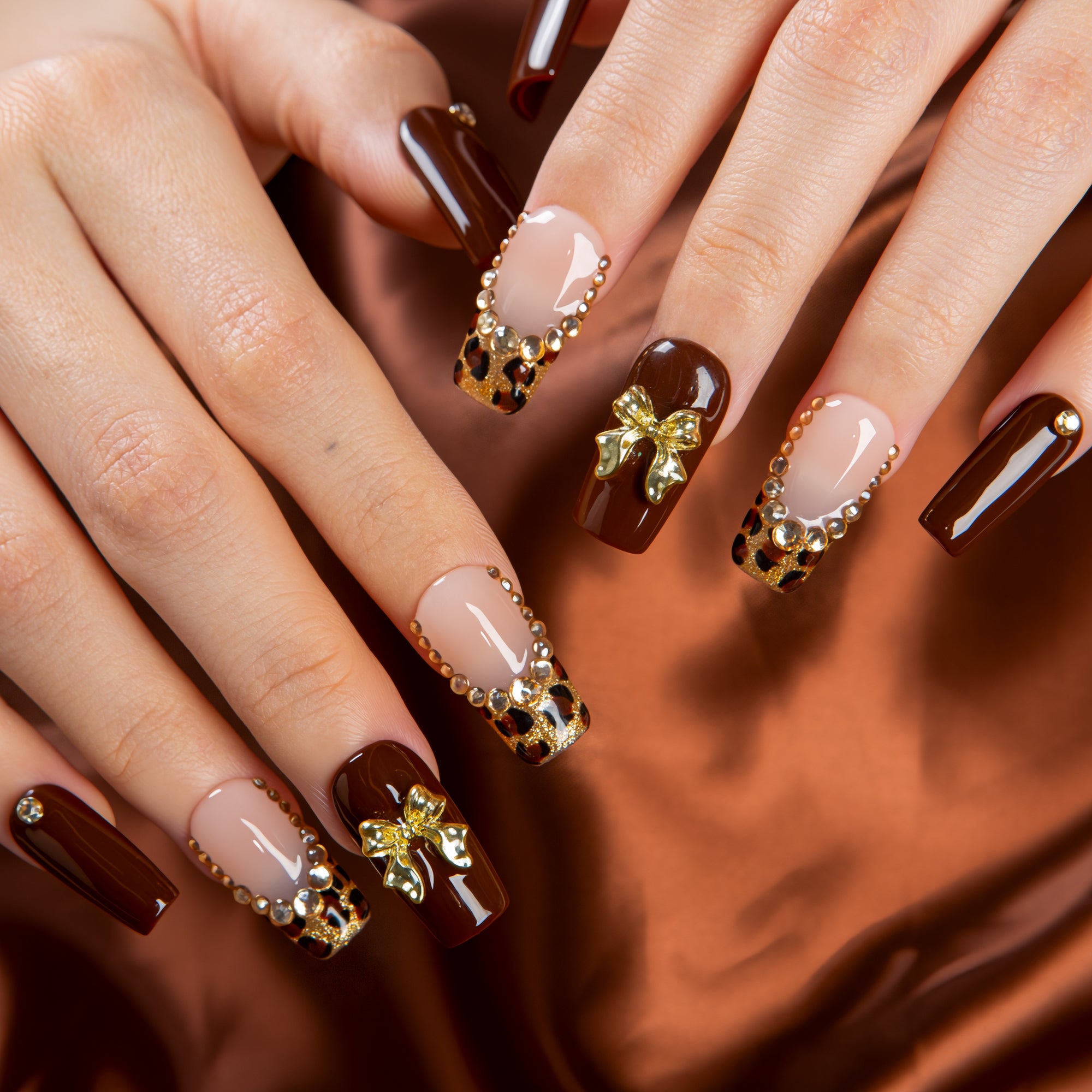 Choco Allure Handmade Nails H659