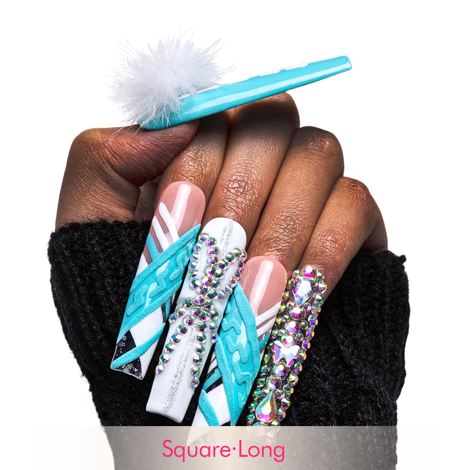 Blue Lagoon Handmade Nails H66