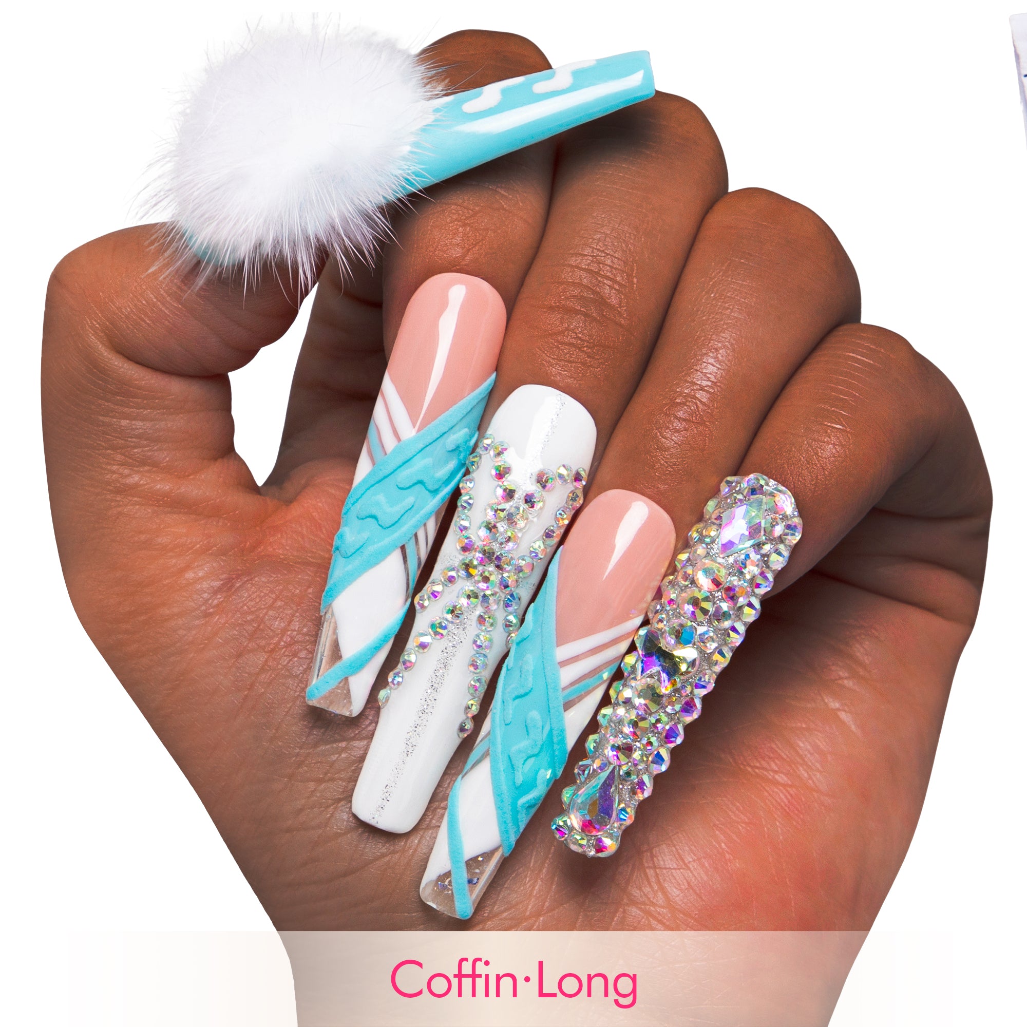 Blue Lagoon Handmade Nails H66