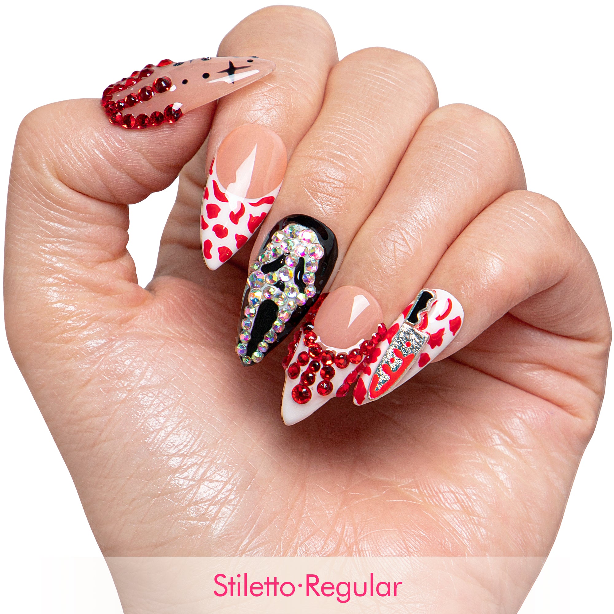 Scream Night Handmade Nails H662
