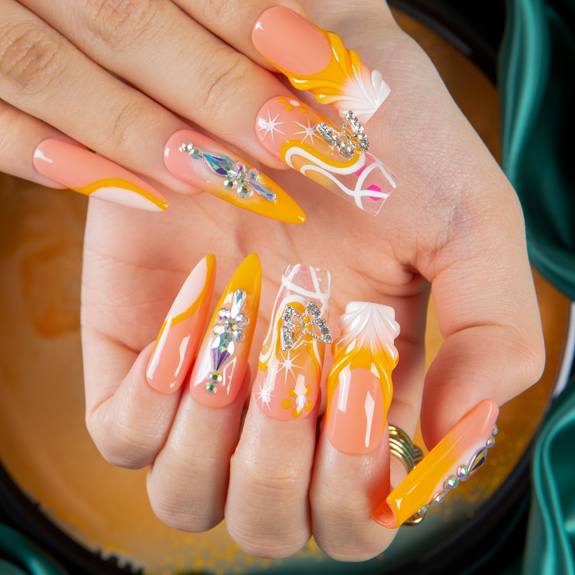 Sunlit Dream Handmade Nails H663