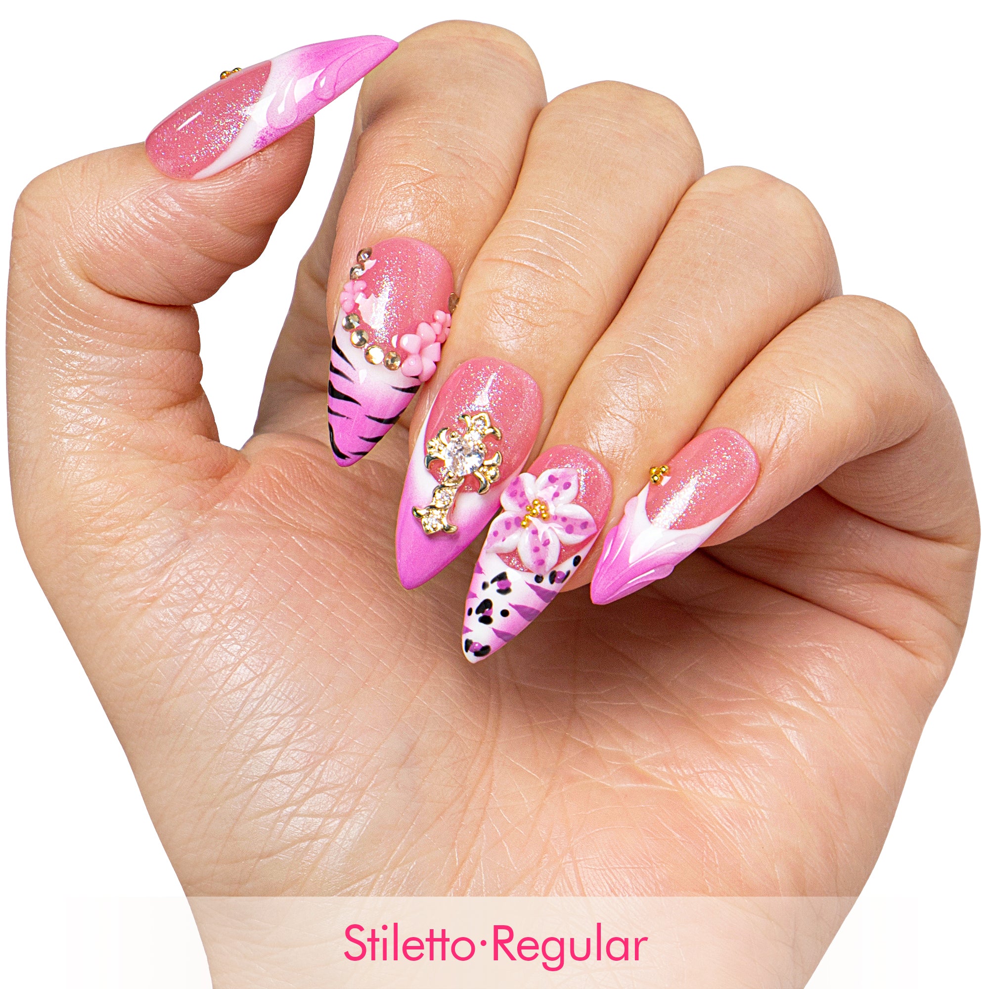 Hot Bloom Handmade Nails H670