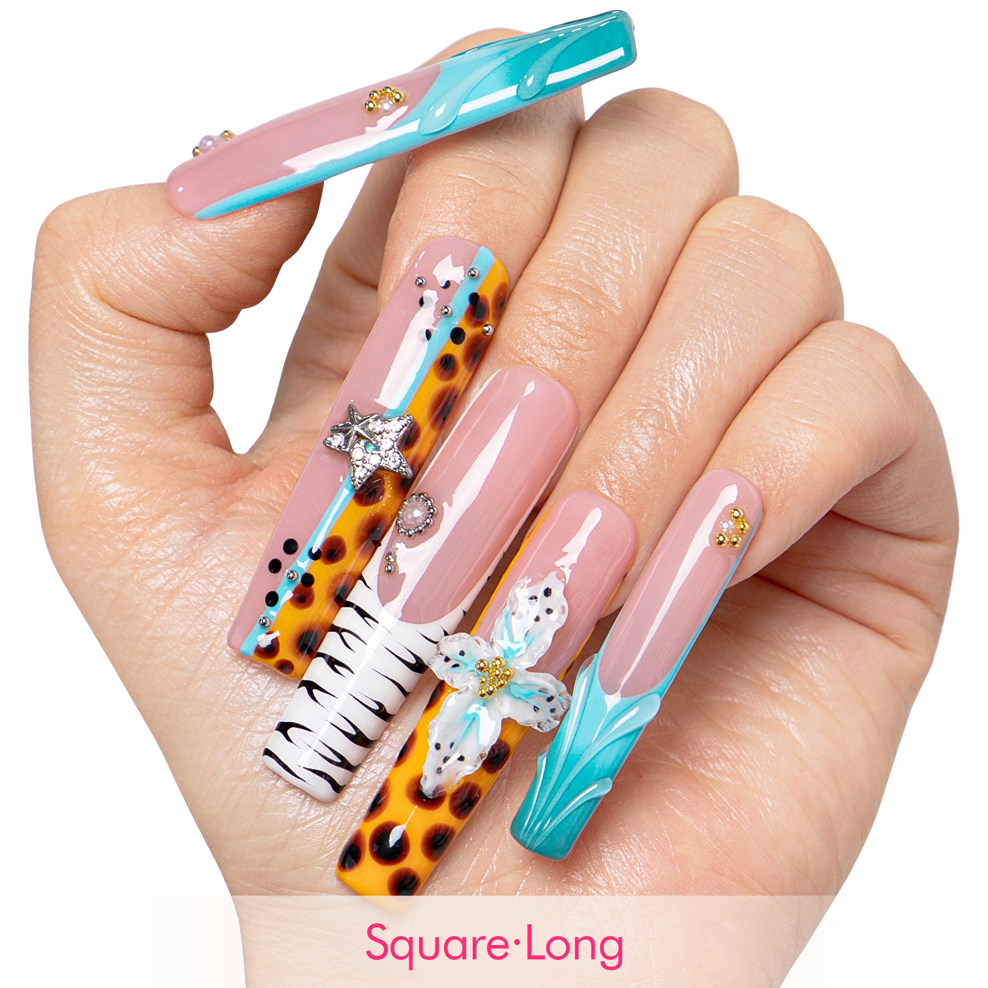 Jungle Whisper Handmade Nails H674