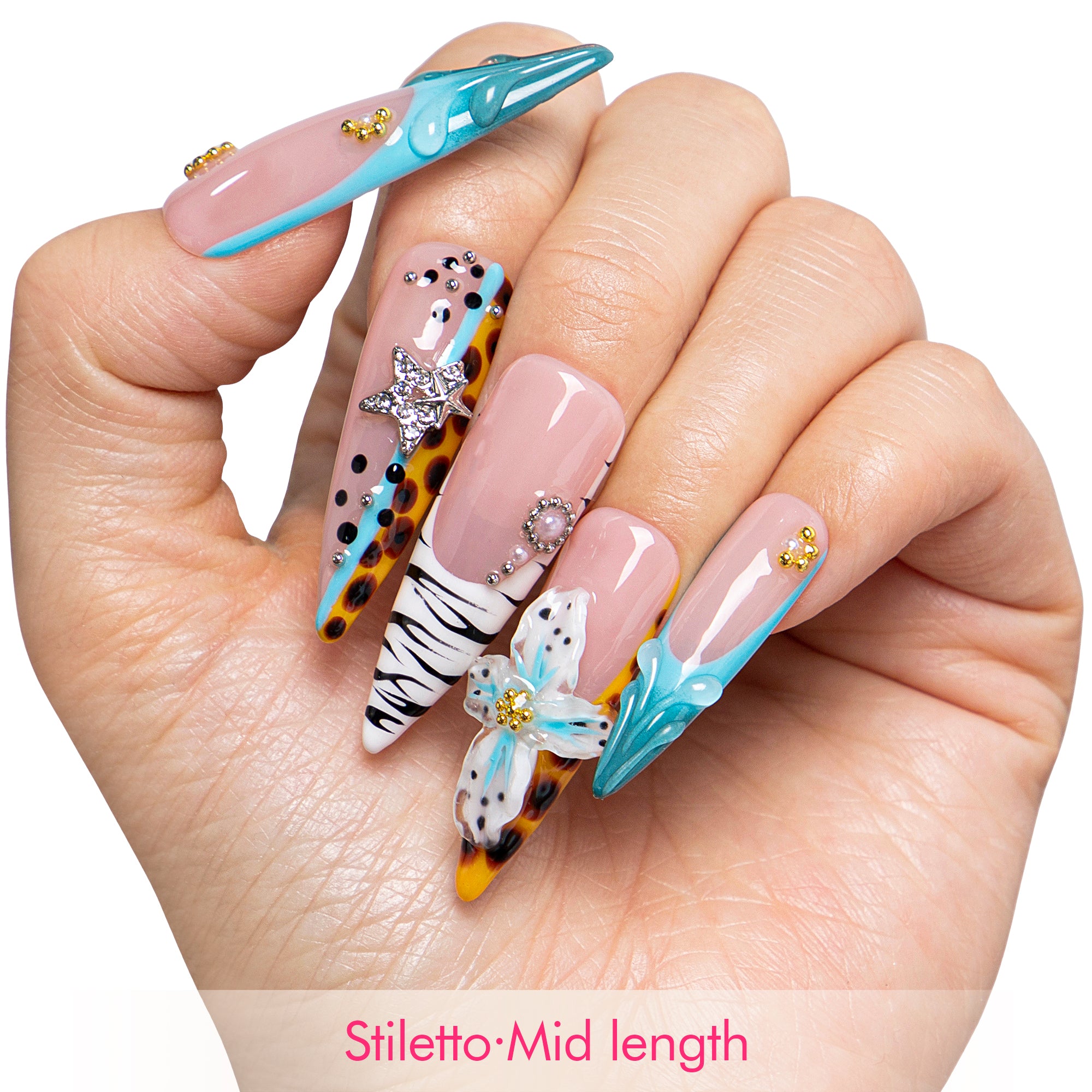 Jungle Whisper Handmade Nails H674