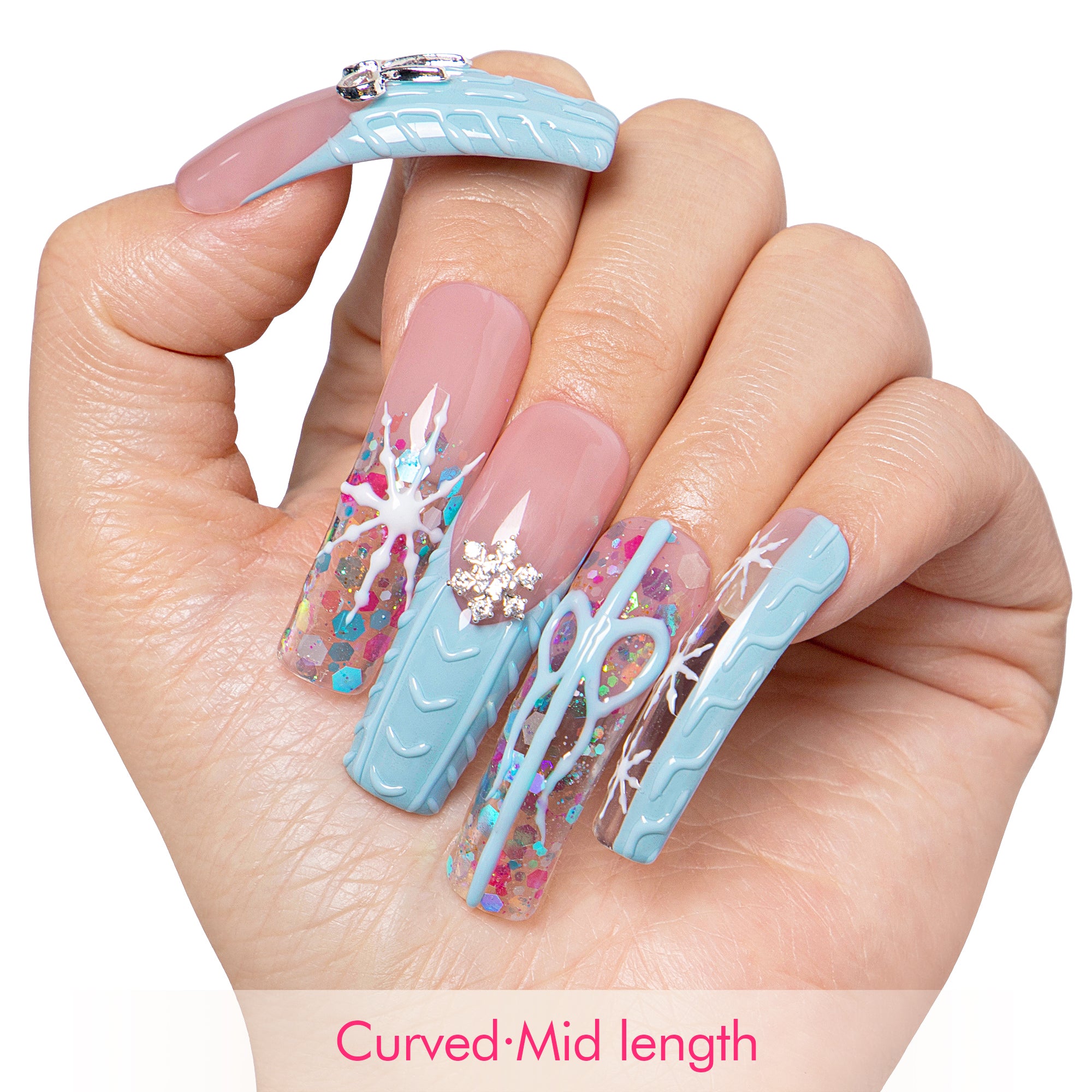 Winter Cozy Handmade Nails H677