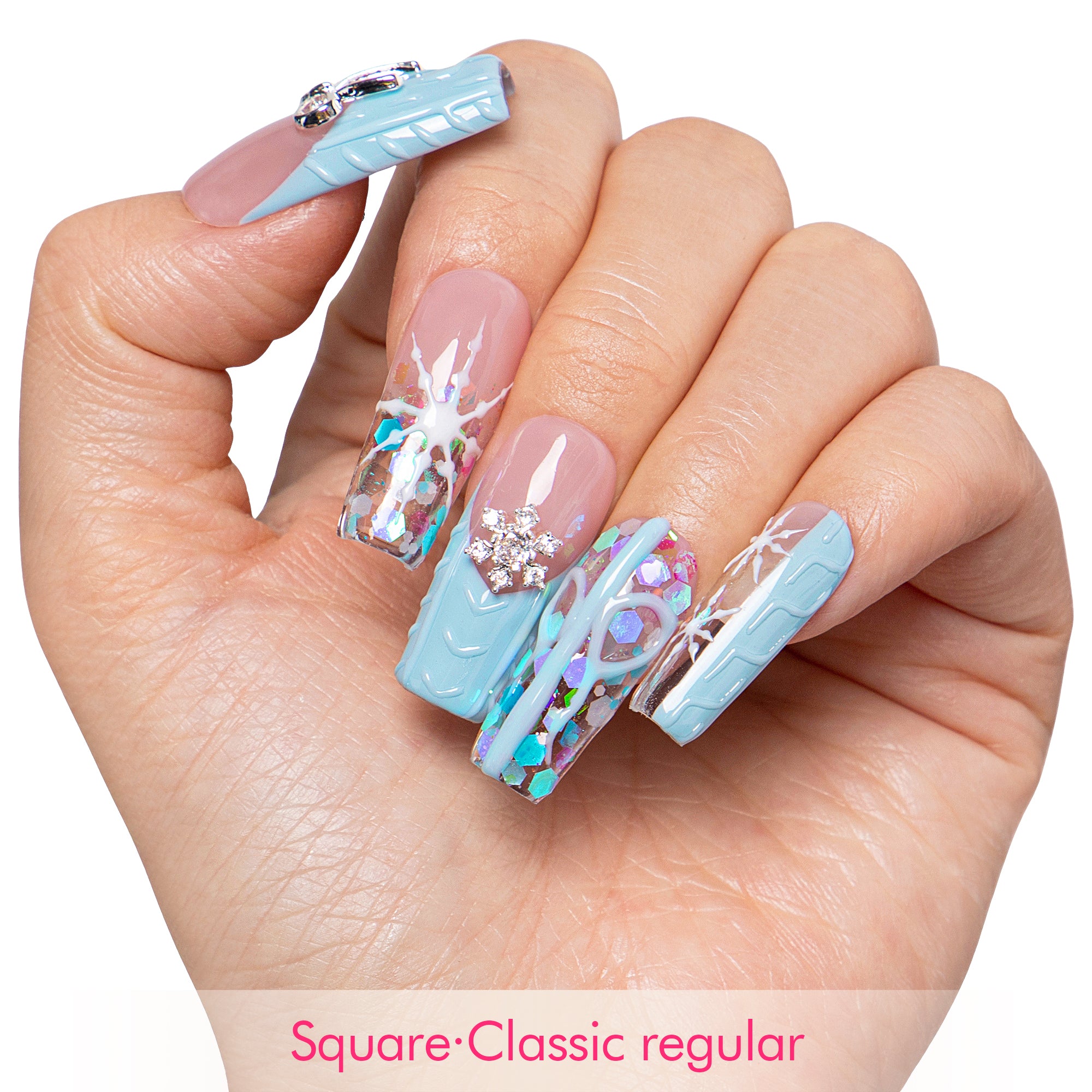 Winter Cozy Handmade Nails H677
