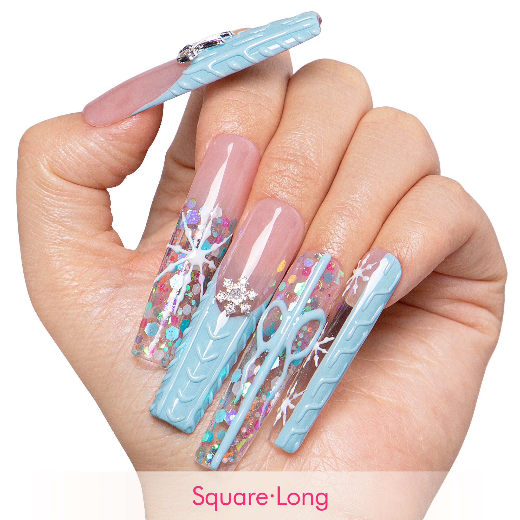 Winter Cozy Handmade Nails H677