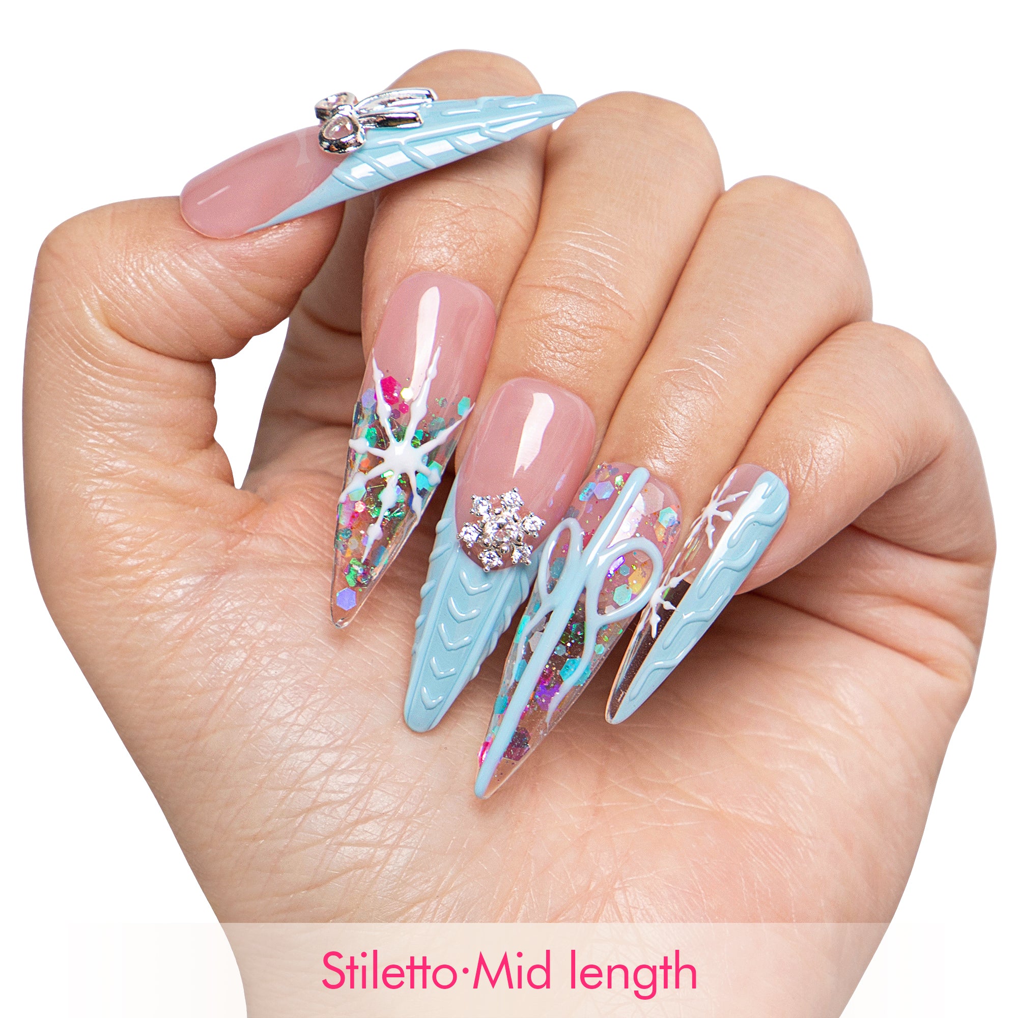 Winter Cozy Handmade Nails H677