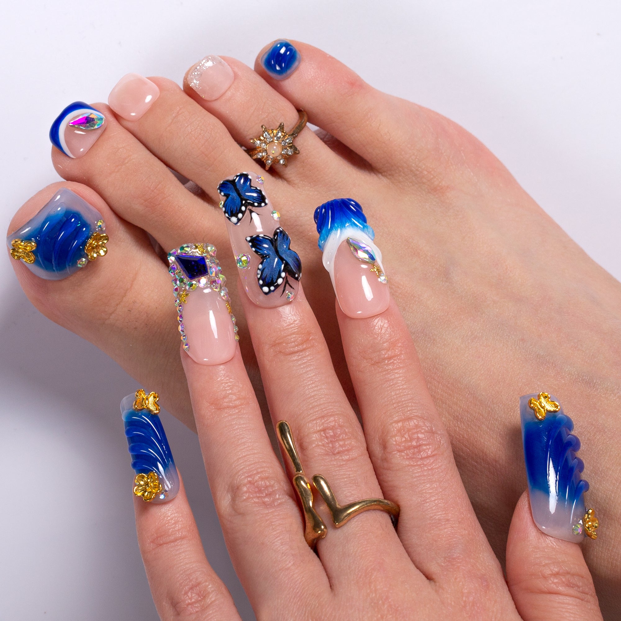 Mystic Land Combo Set Handmade Nails H678+T678