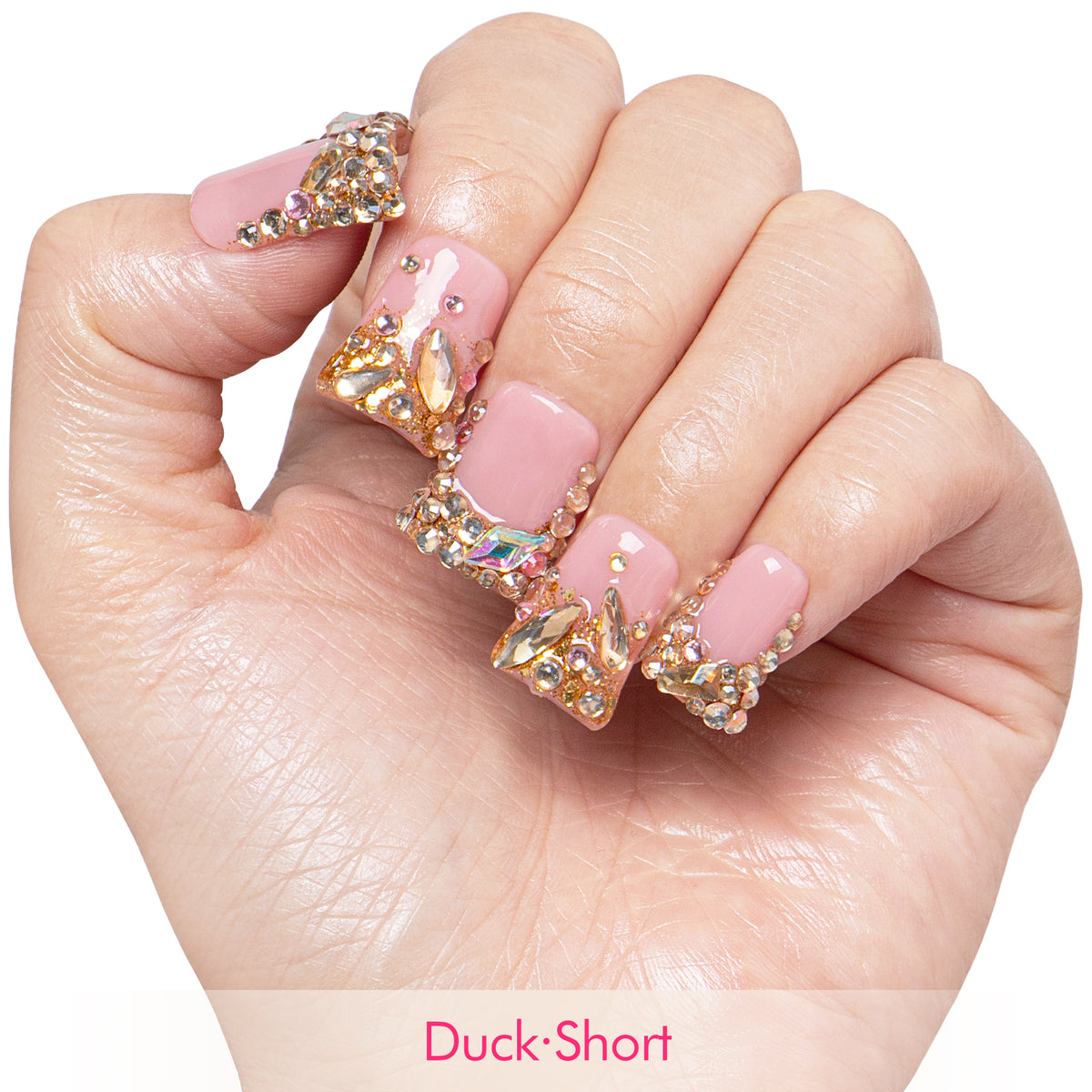 Golden Aura Handmade Nails H682