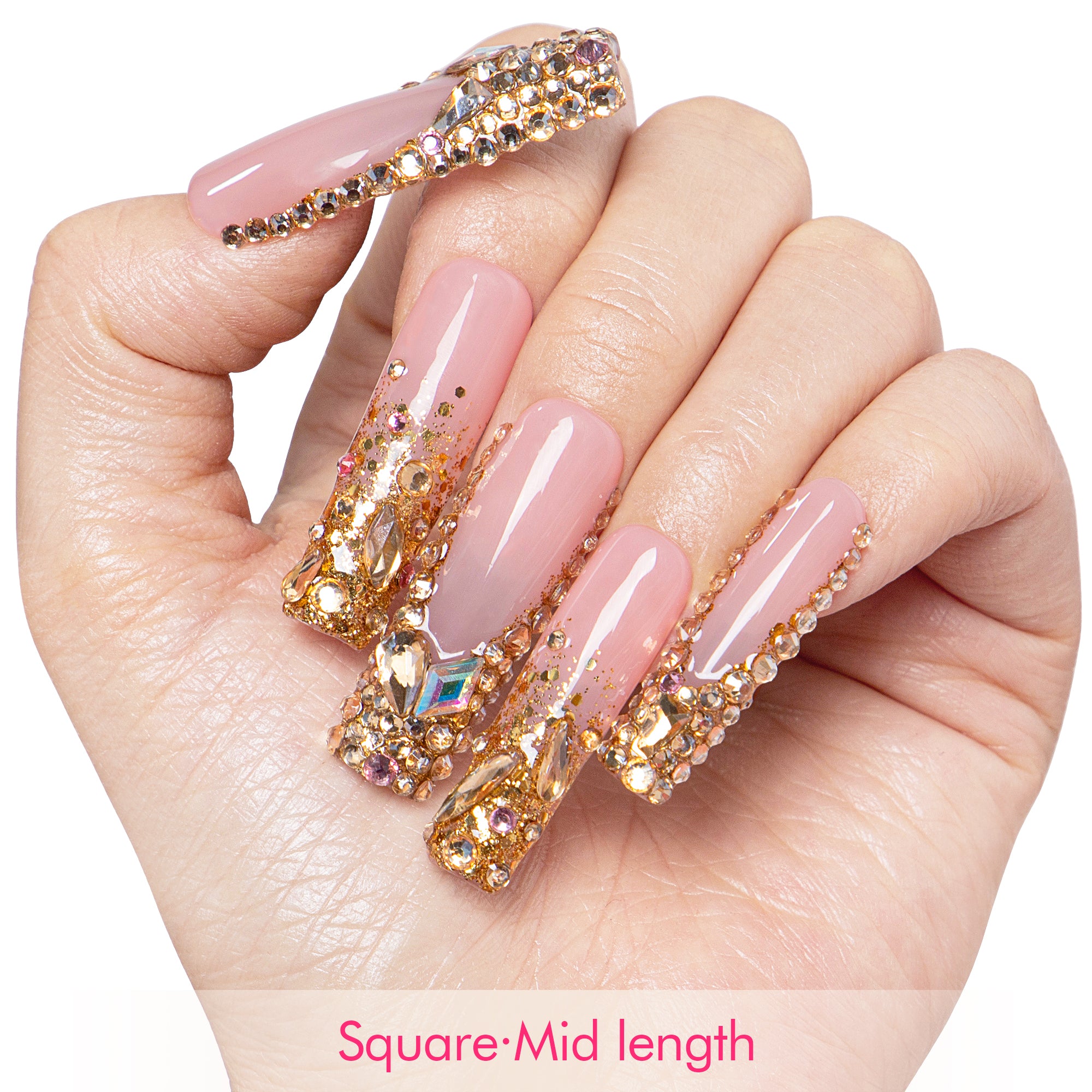 Golden Aura Handmade Nails H682