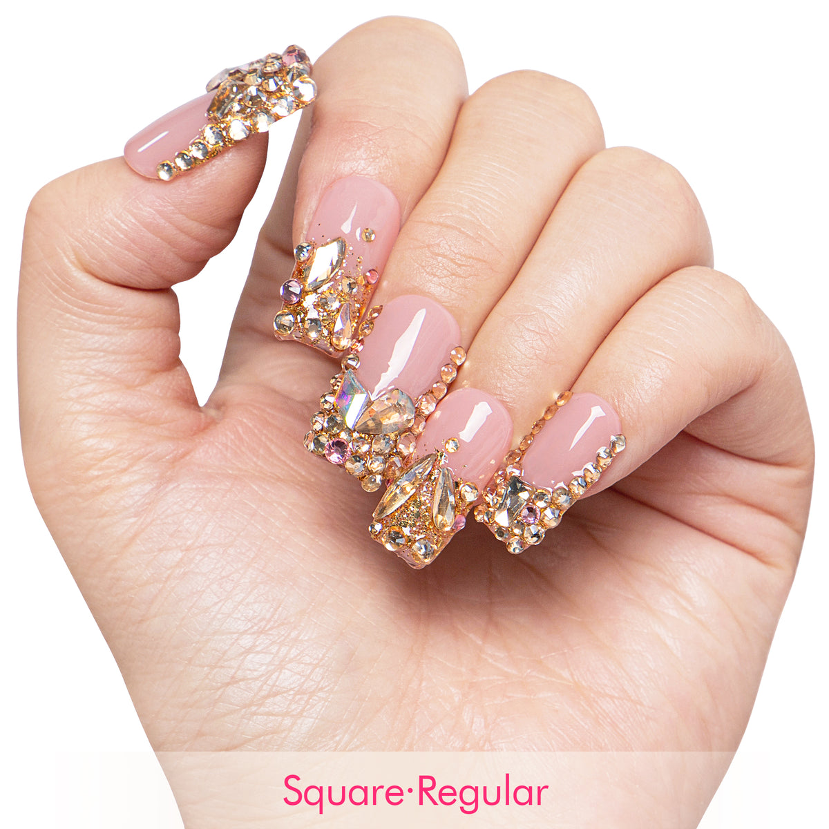 Golden Aura Handmade Nails H682