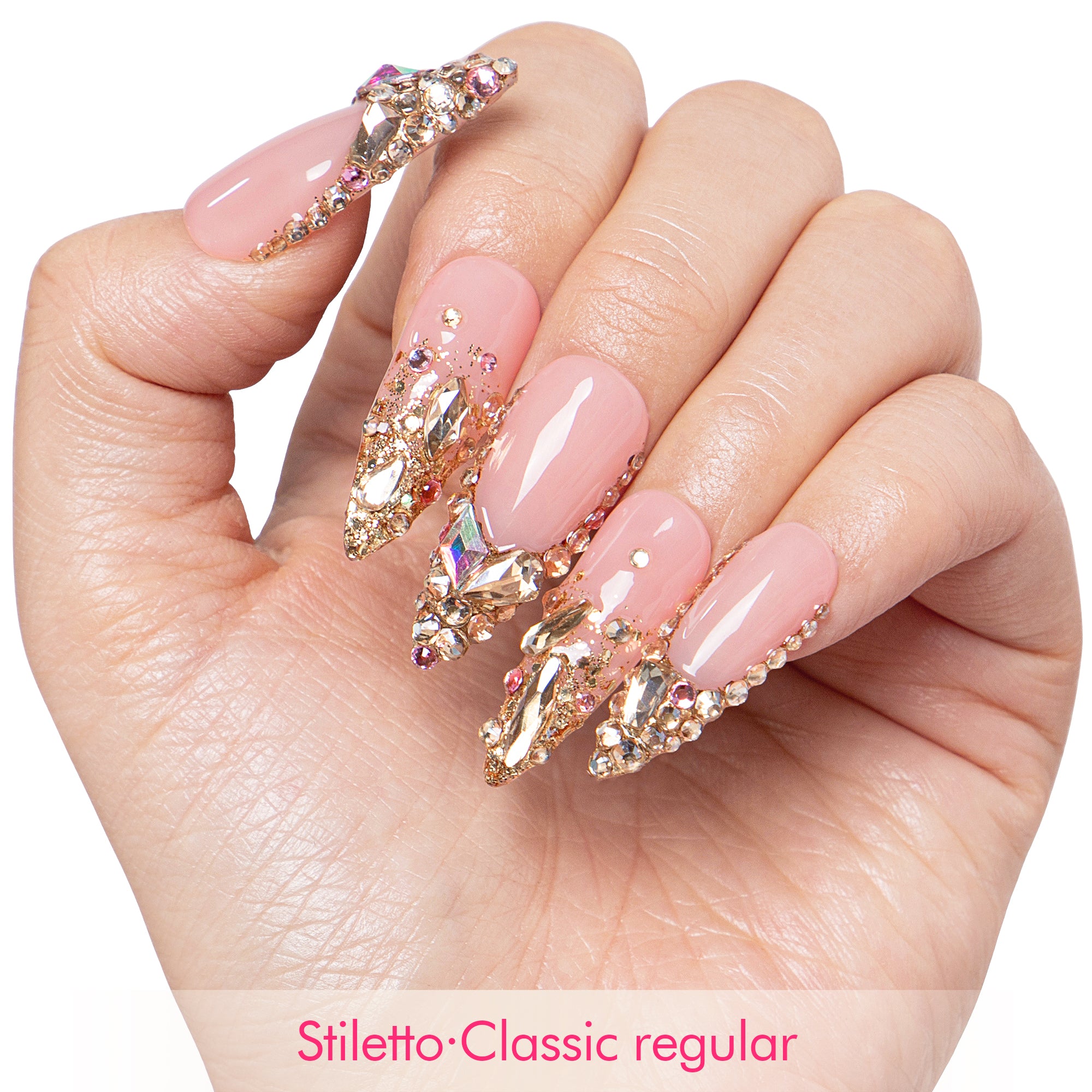 Golden Aura Handmade Nails H682