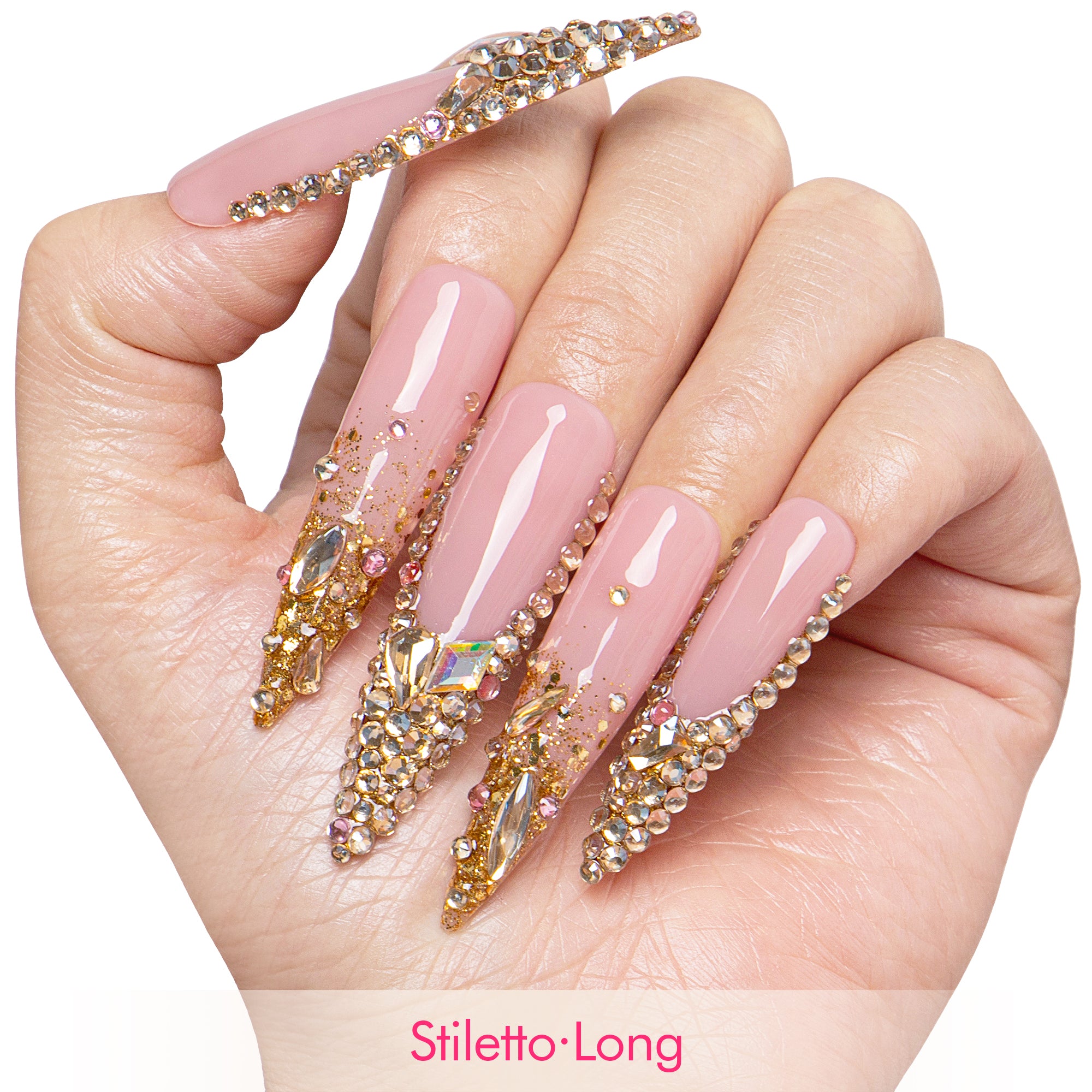 Golden Aura Handmade Nails H682