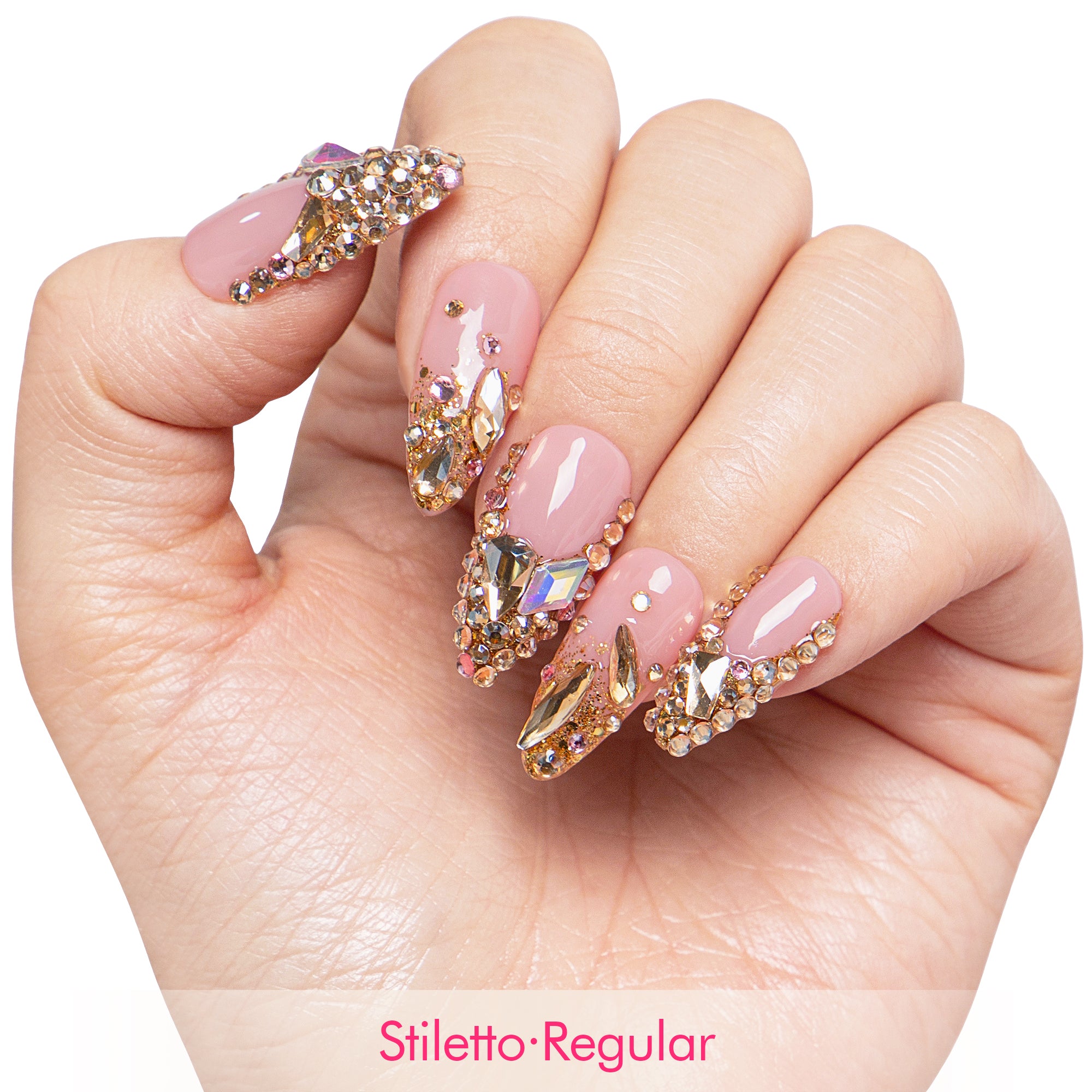 Golden Aura Handmade Nails H682