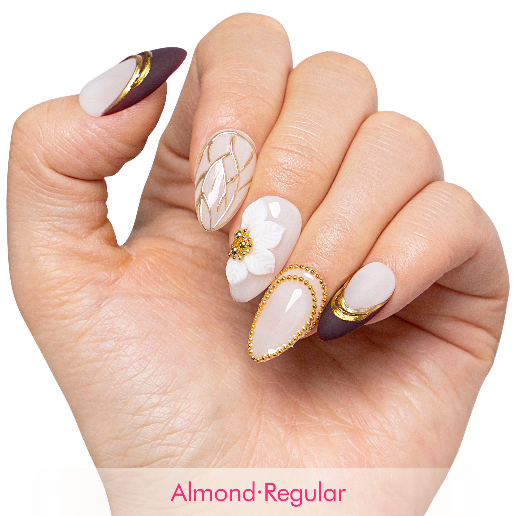 Luxe Mocha Handmade Nails H683