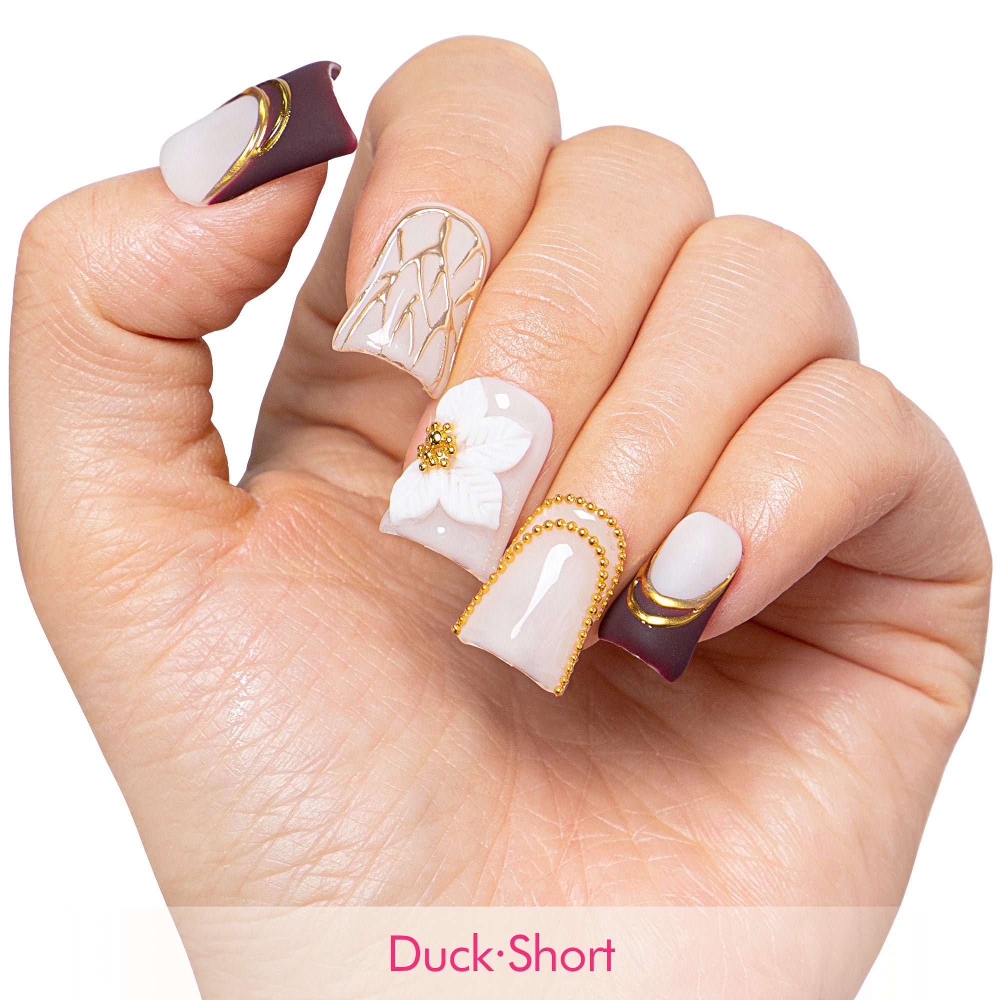 Luxe Mocha Handmade Nails H683