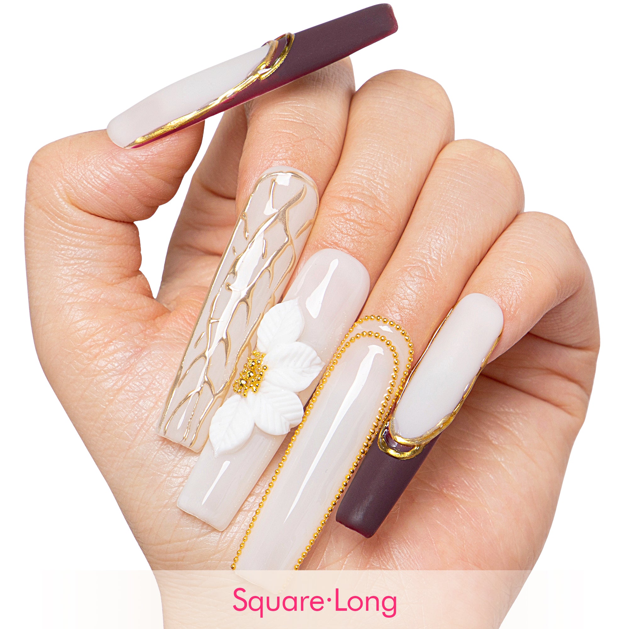 Luxe Mocha Handmade Nails H683