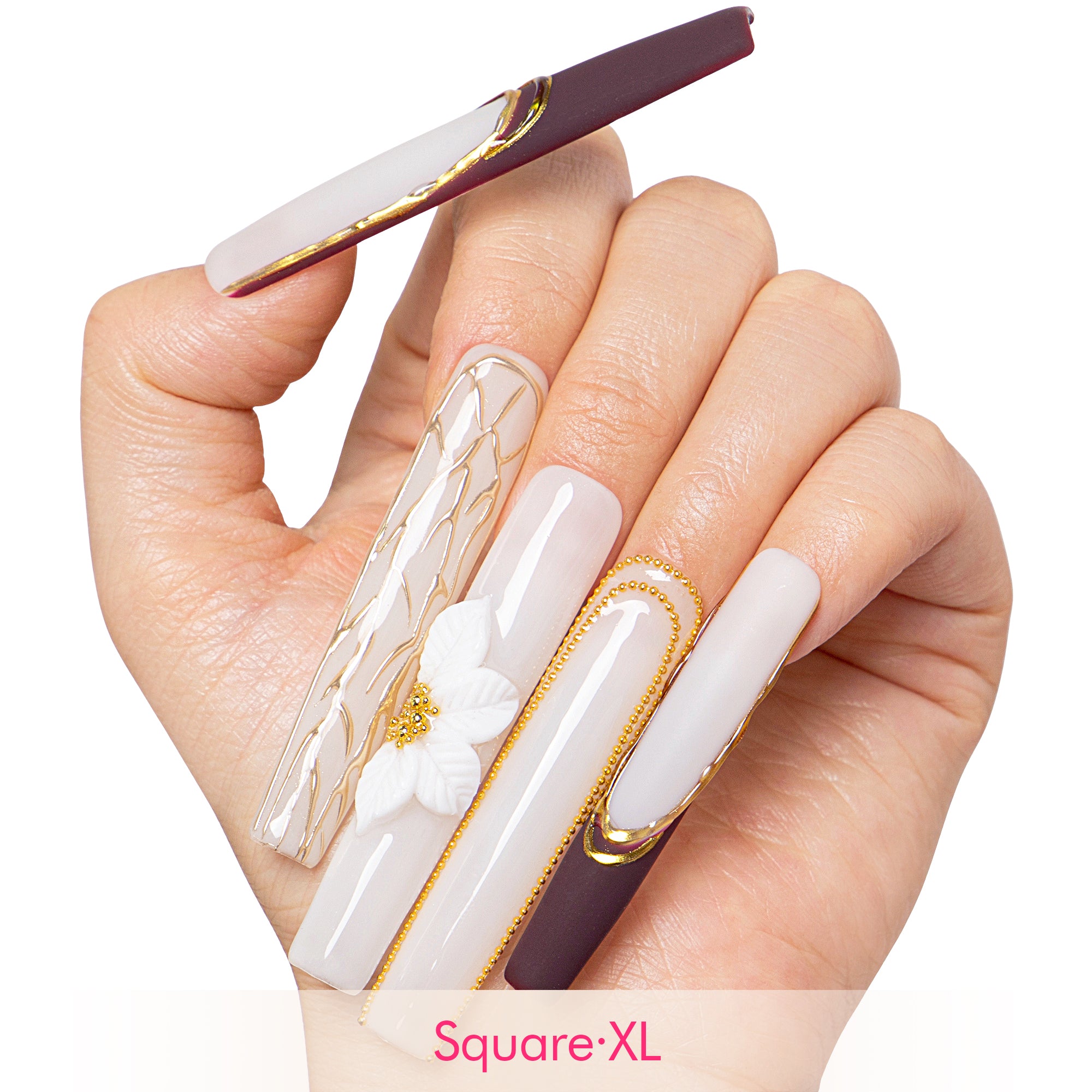 Luxe Mocha Handmade Nails H683