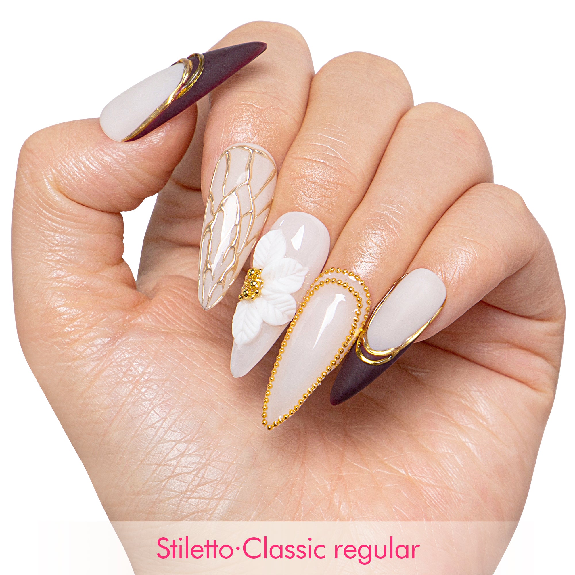 Luxe Mocha Handmade Nails H683