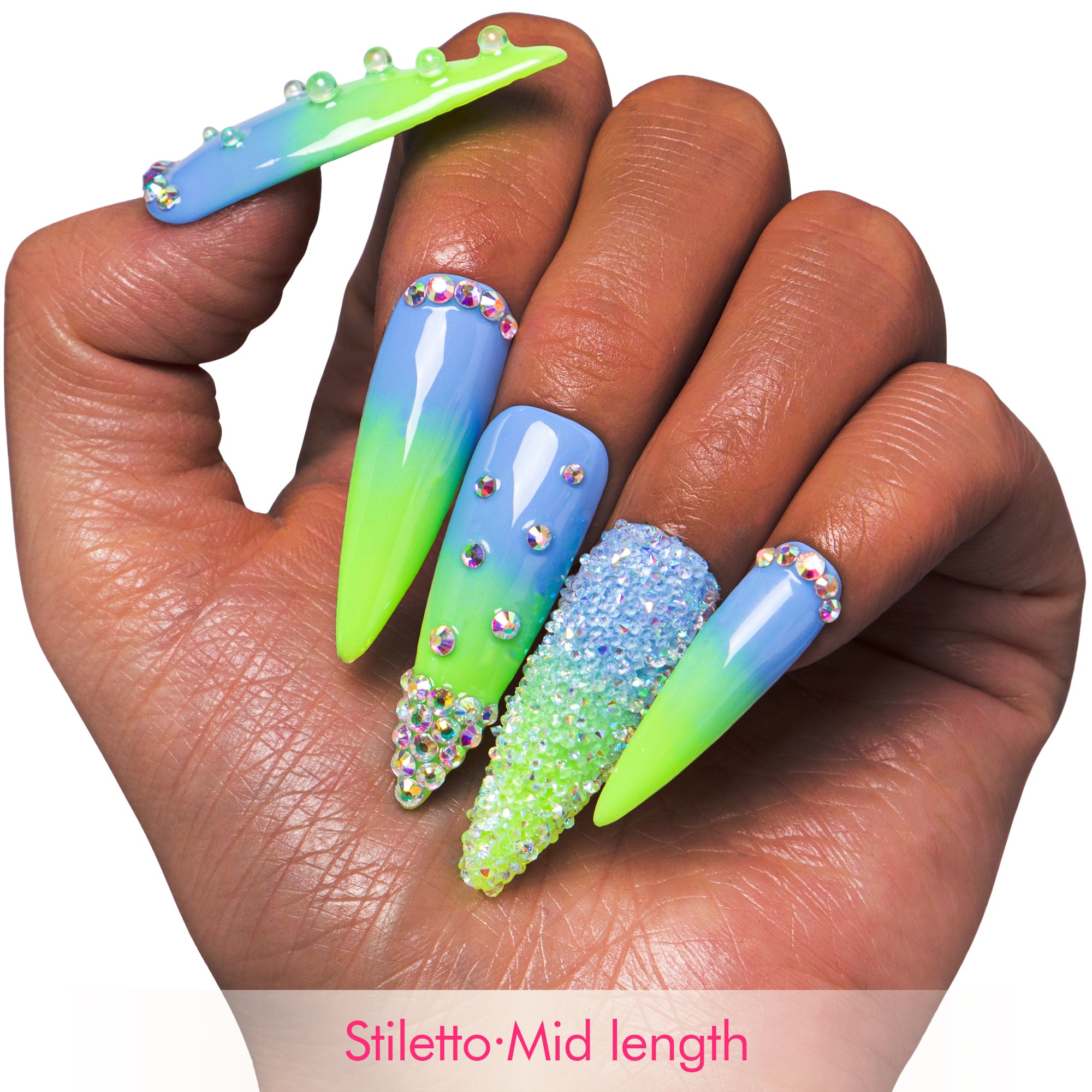 Dreamy Sky Luxury Handmade Nails H69