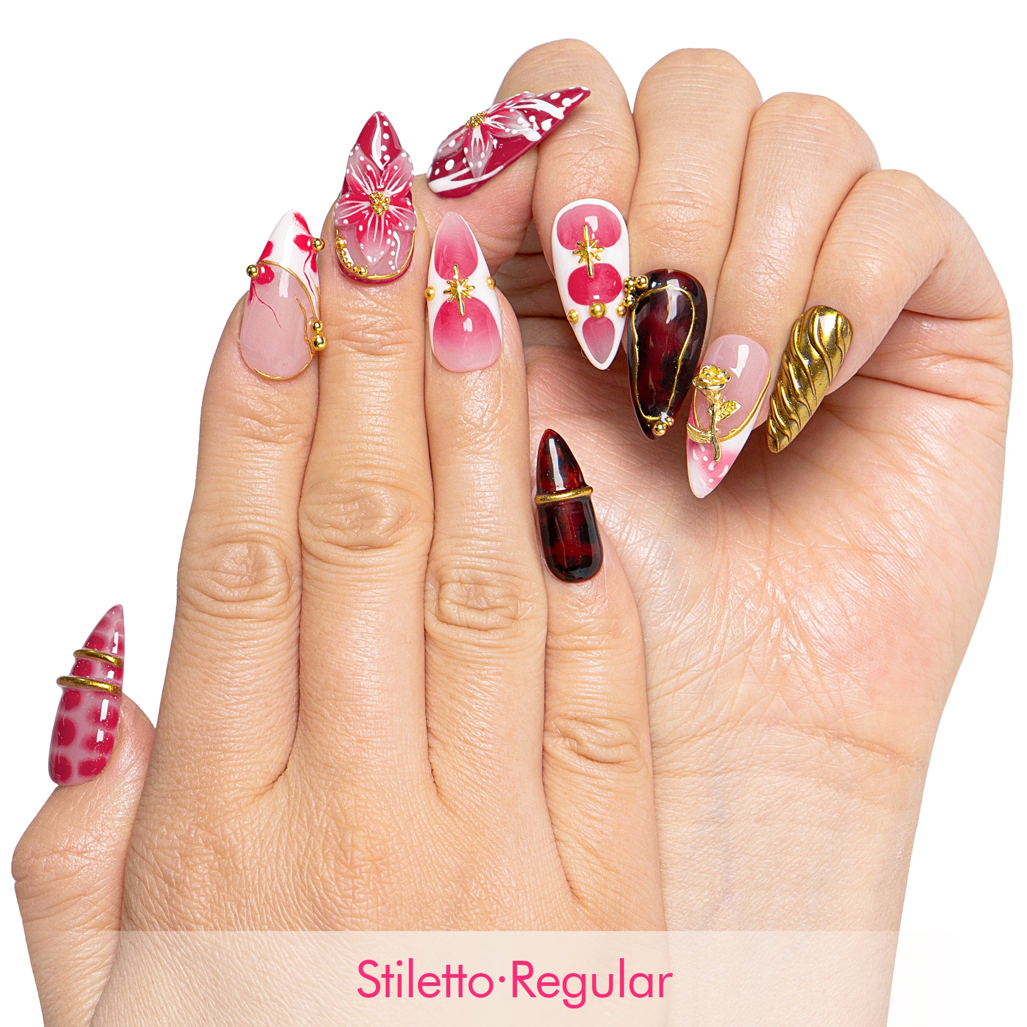 Flaming Desire Handmade Nails H690