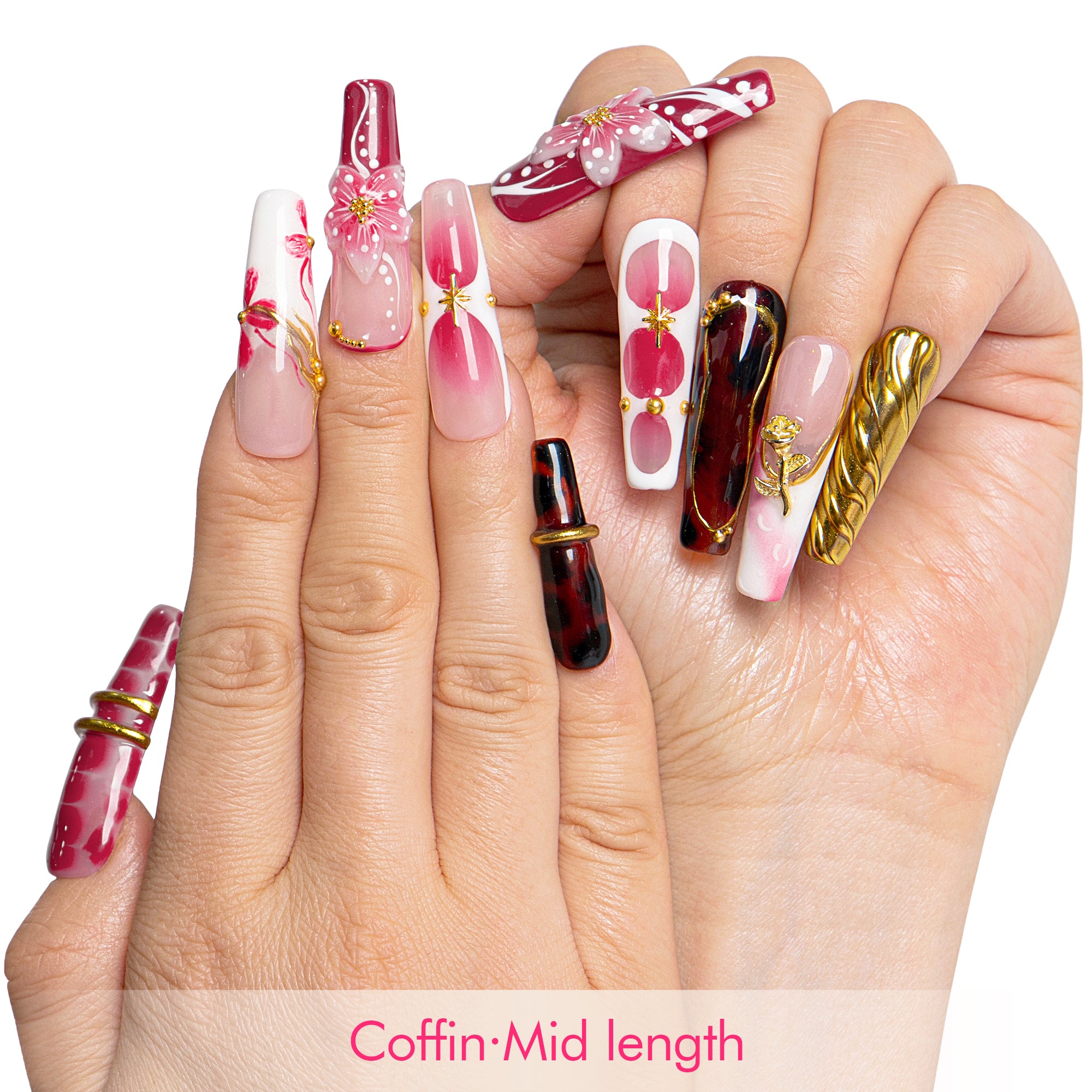 Flaming Desire Handmade Nails H690