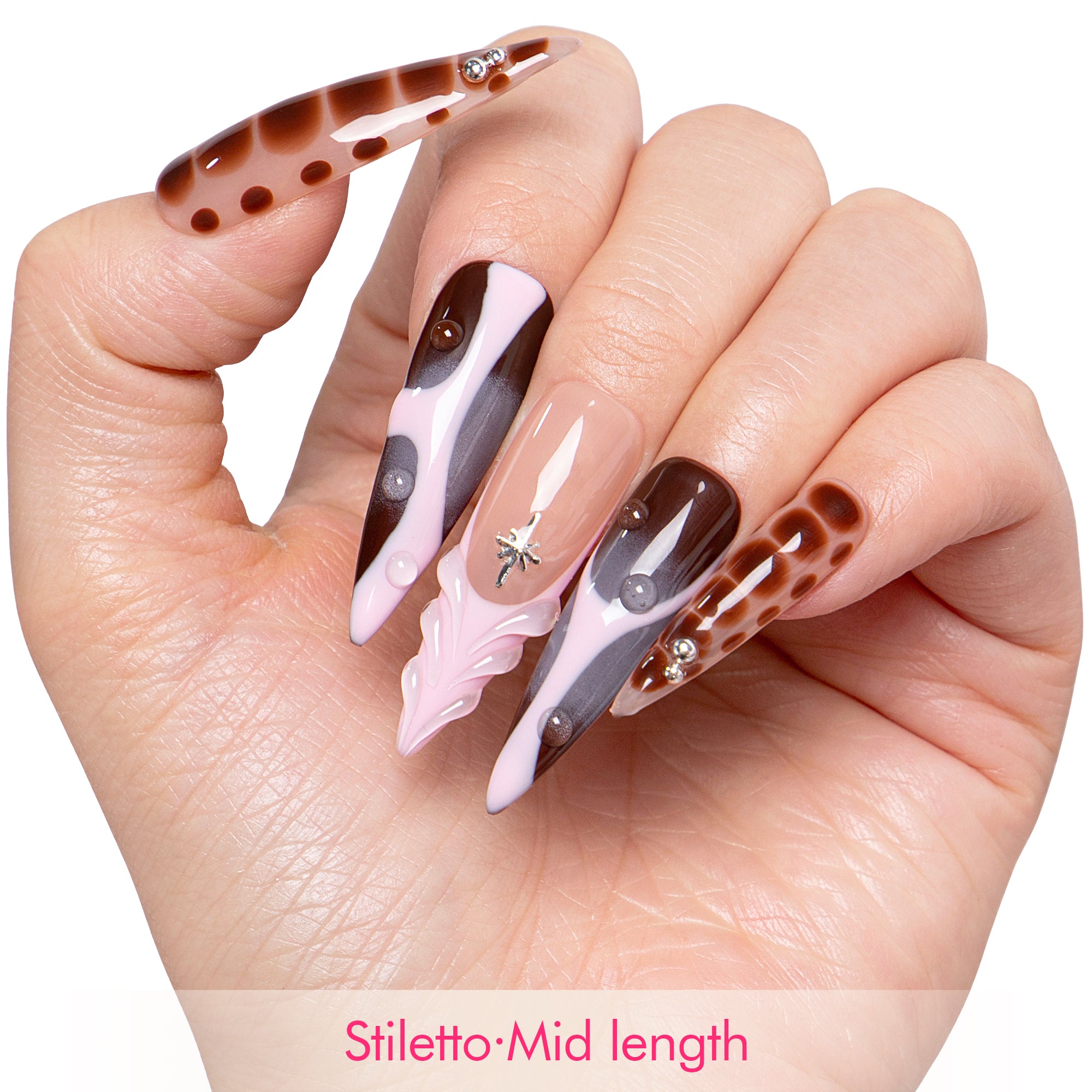 Velvet Mocha Handmade Nails H701