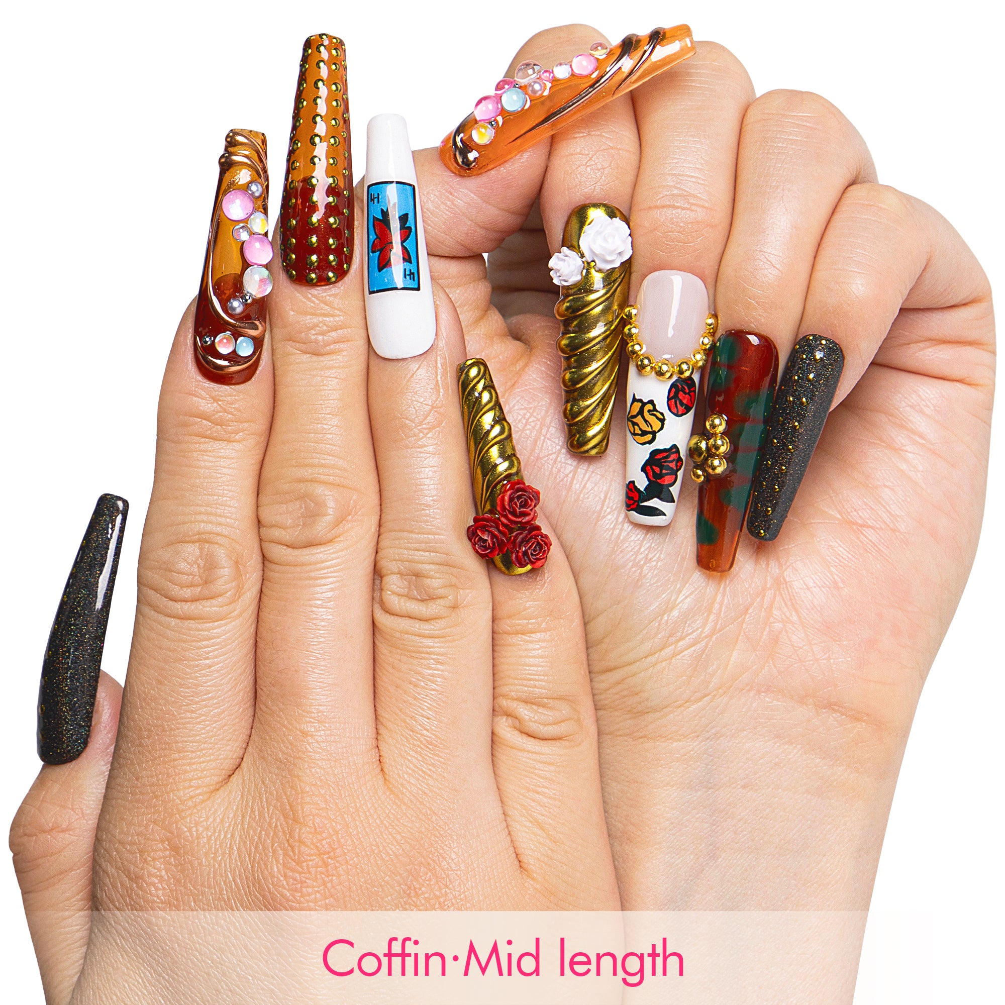 Rogue Rose Handmade Nails H702