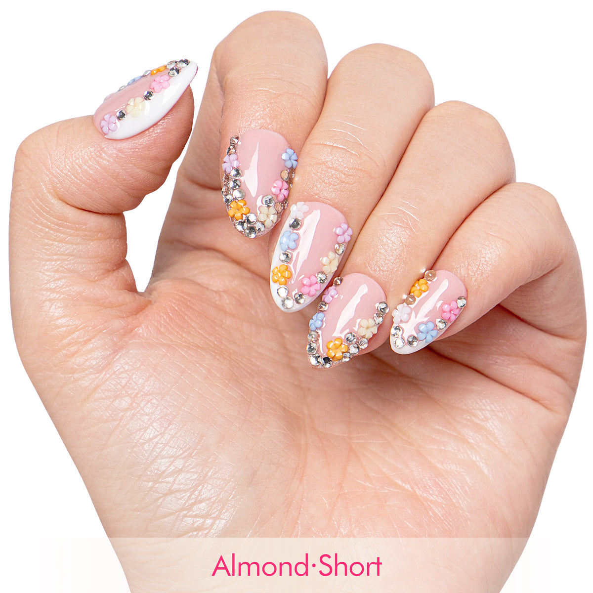Floral Bloom Handmade Nails H705