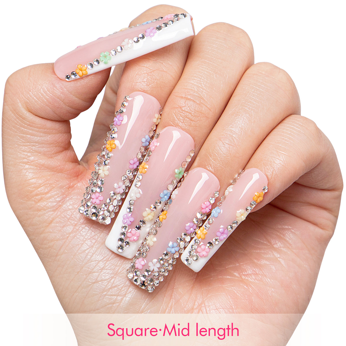 Floral Bloom Handmade Nails H705