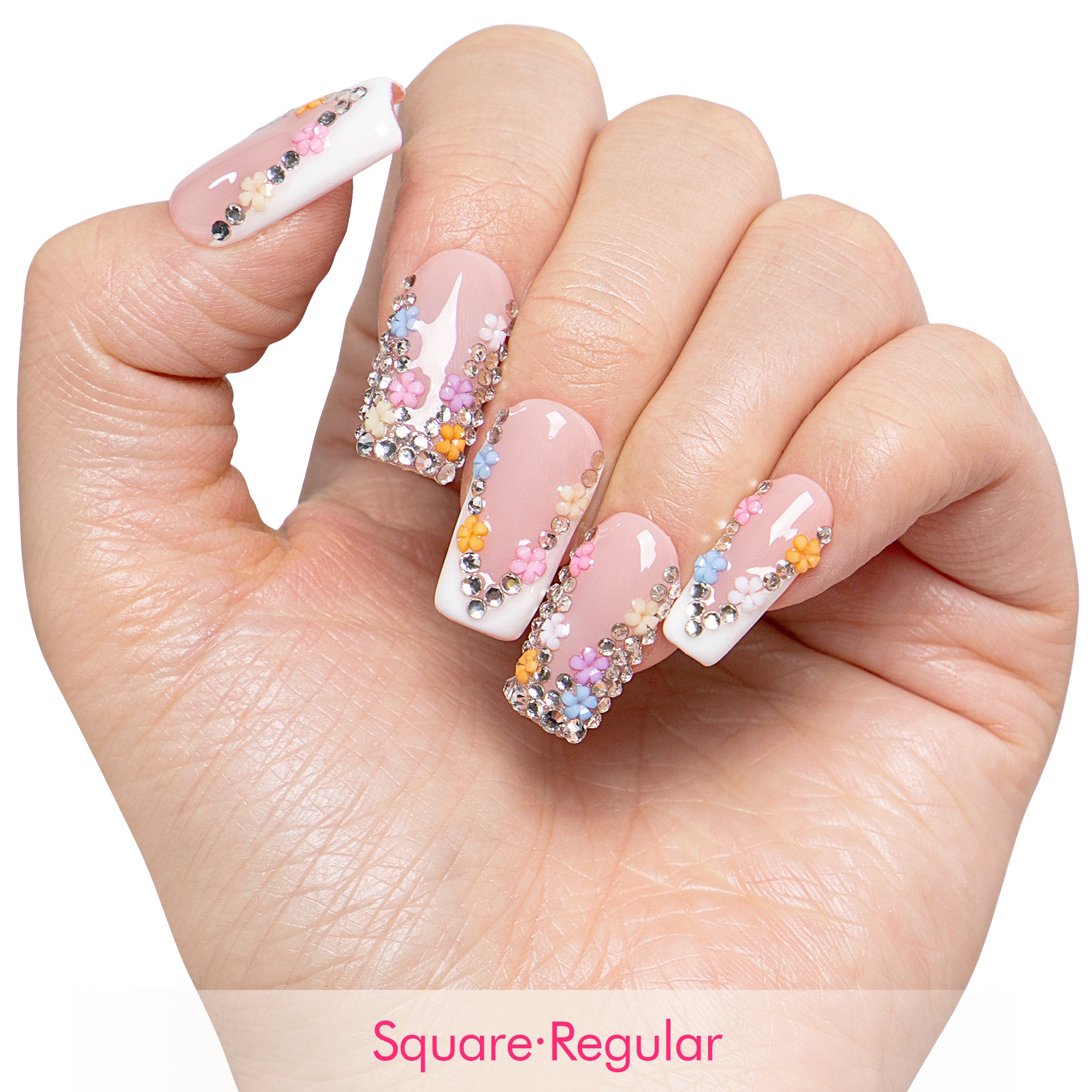 Floral Bloom Handmade Nails H705