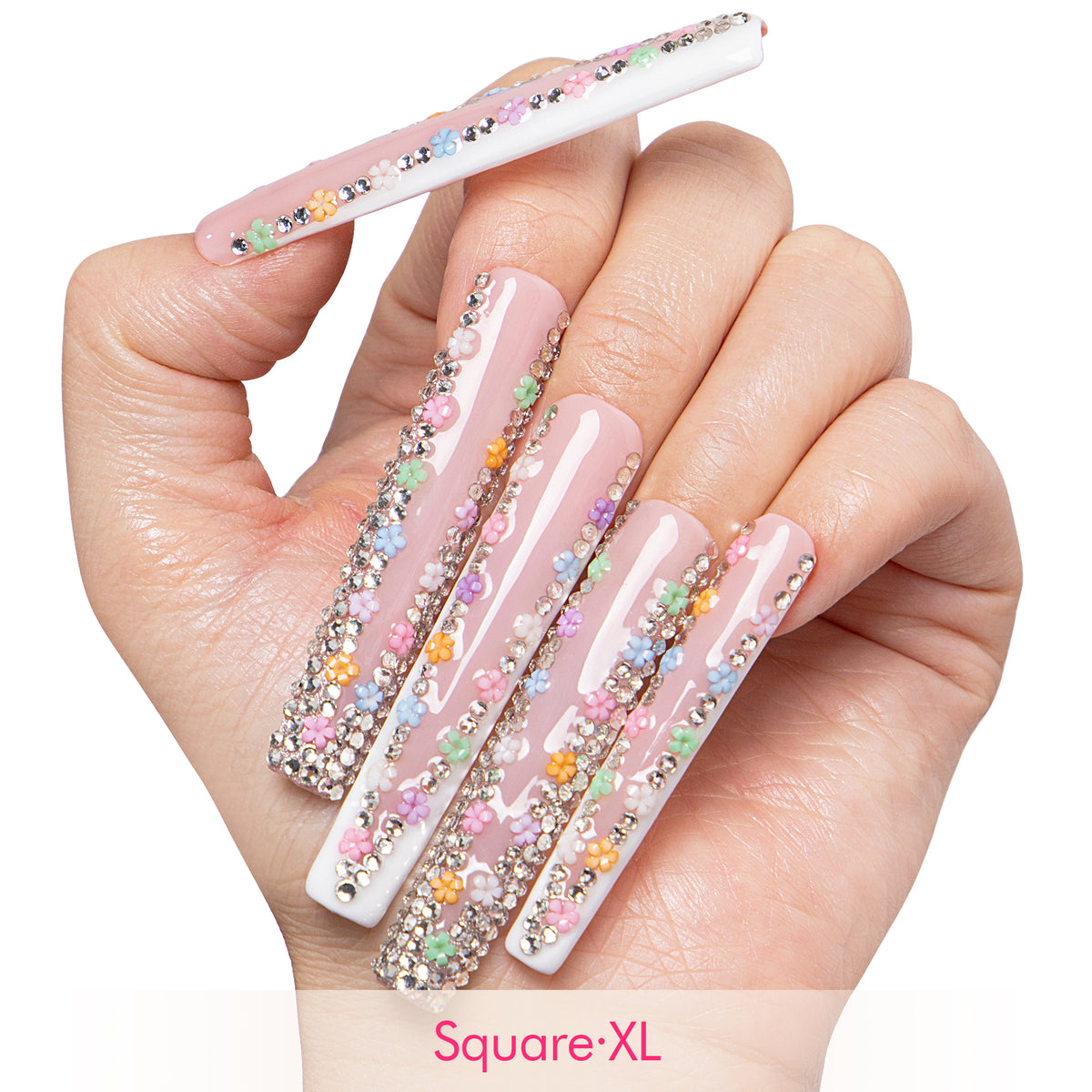 Floral Bloom Handmade Nails H705