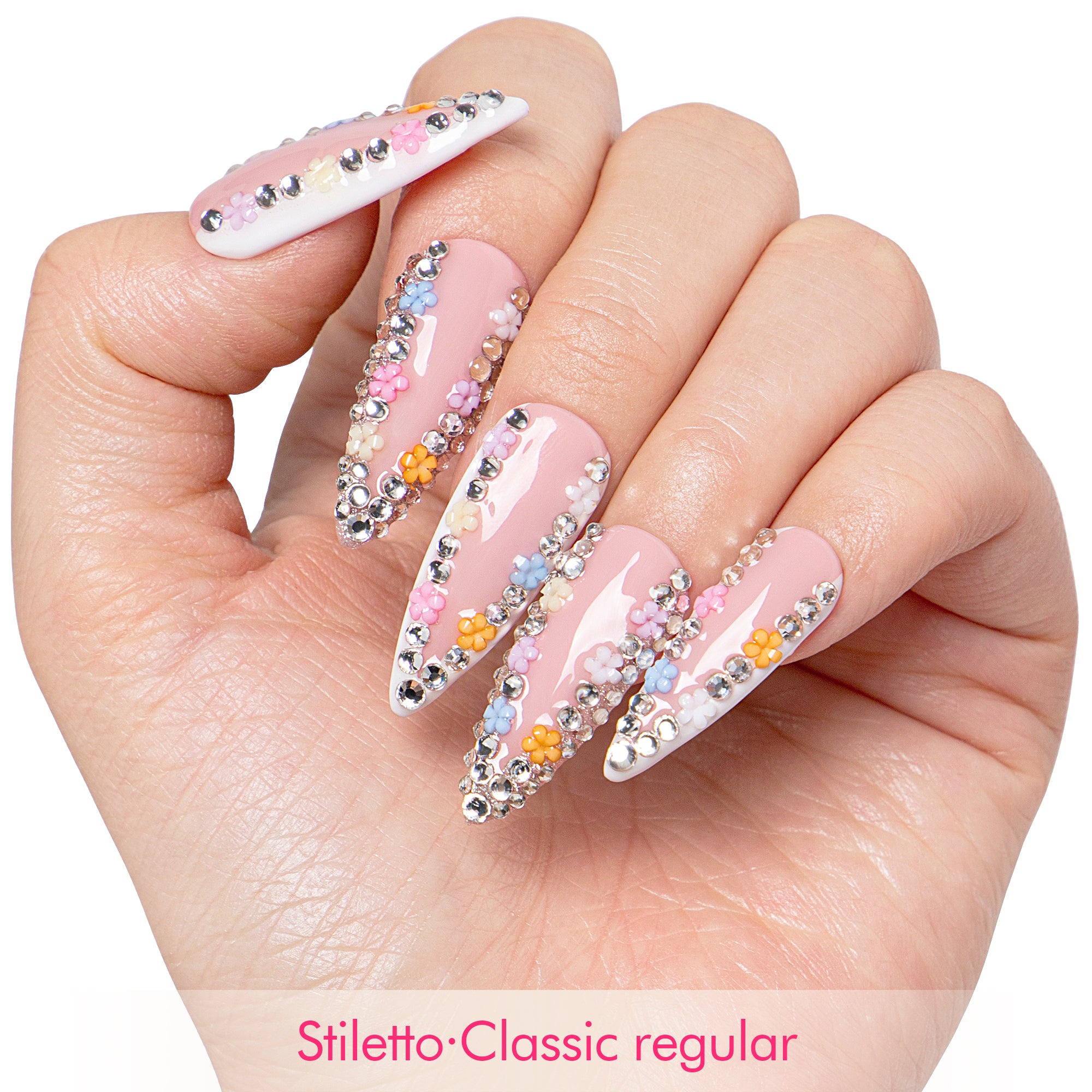 Floral Bloom Handmade Nails H705