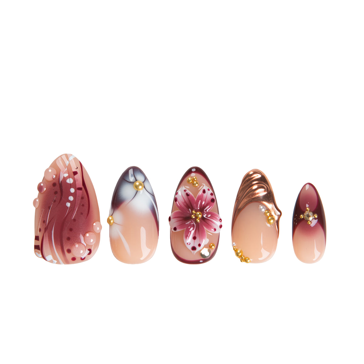 Vintage Dance Handmade Nails H713