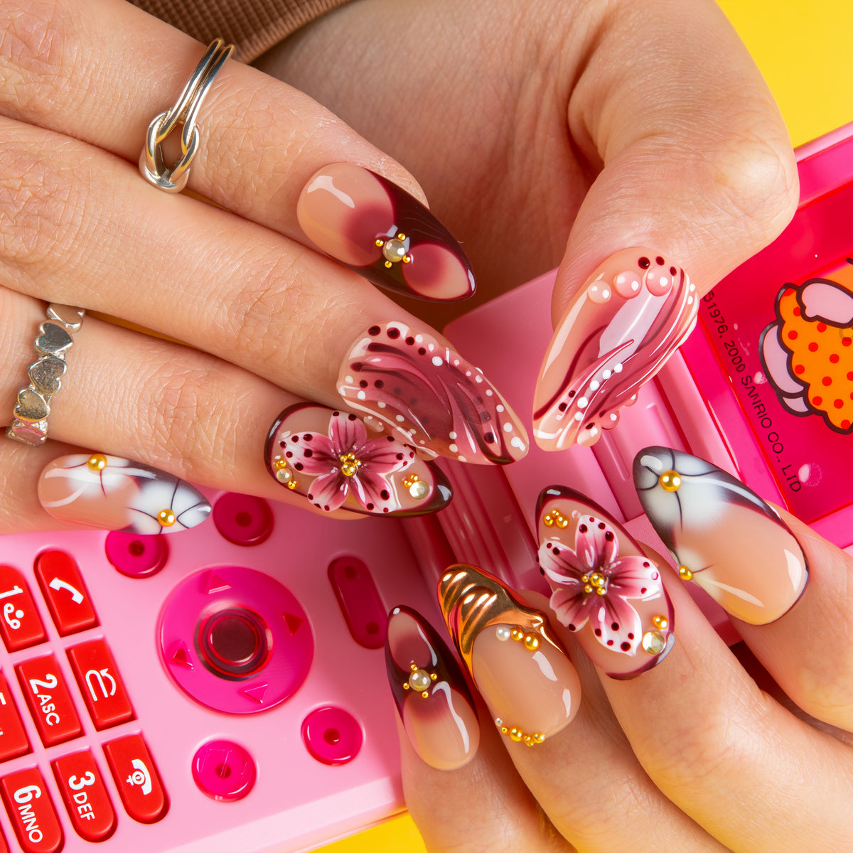 Vintage Dance Handmade Nails H713