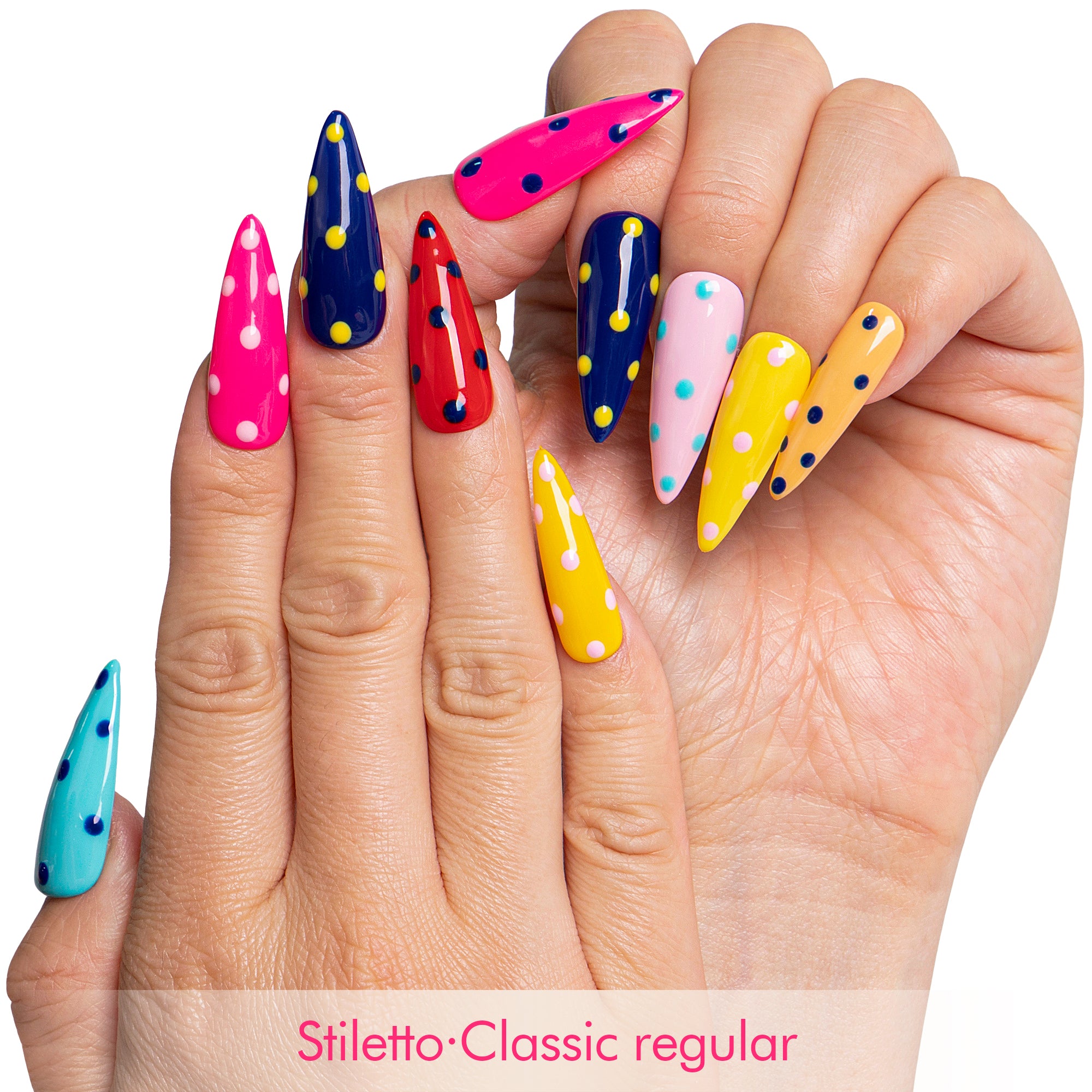 Polka Party Handmade Nails H715