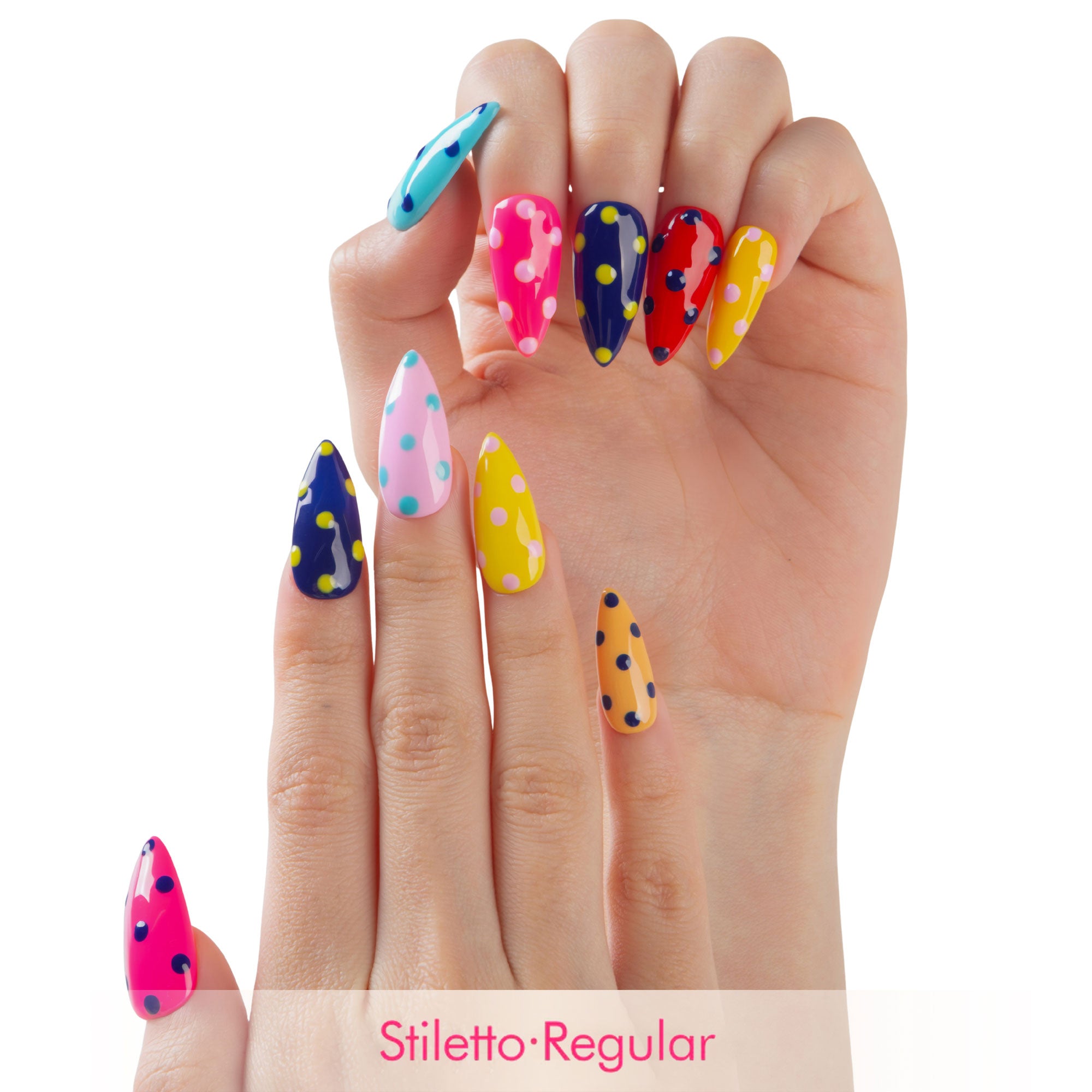 Polka Party Handmade Nails H715