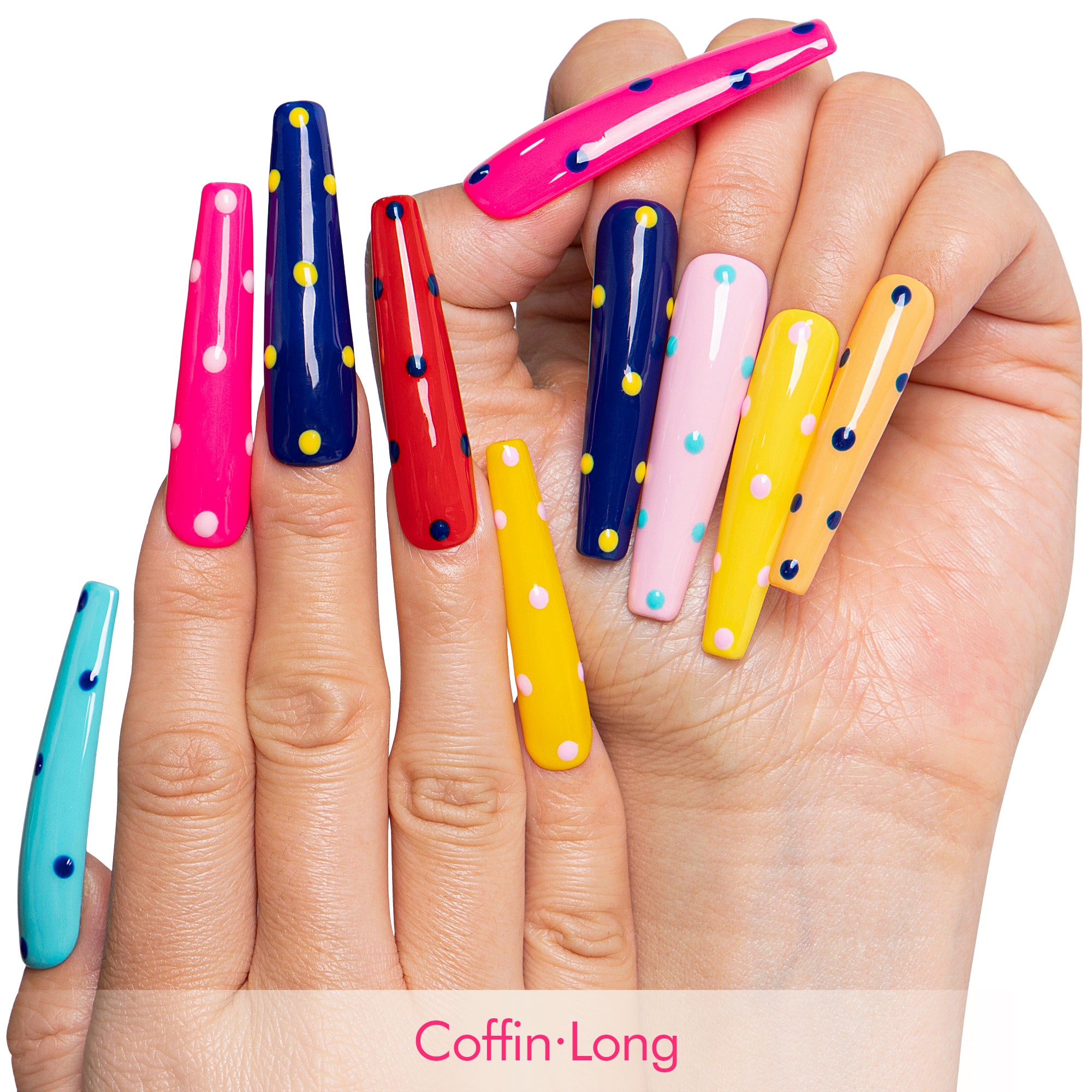 Polka Party Handmade Nails H715
