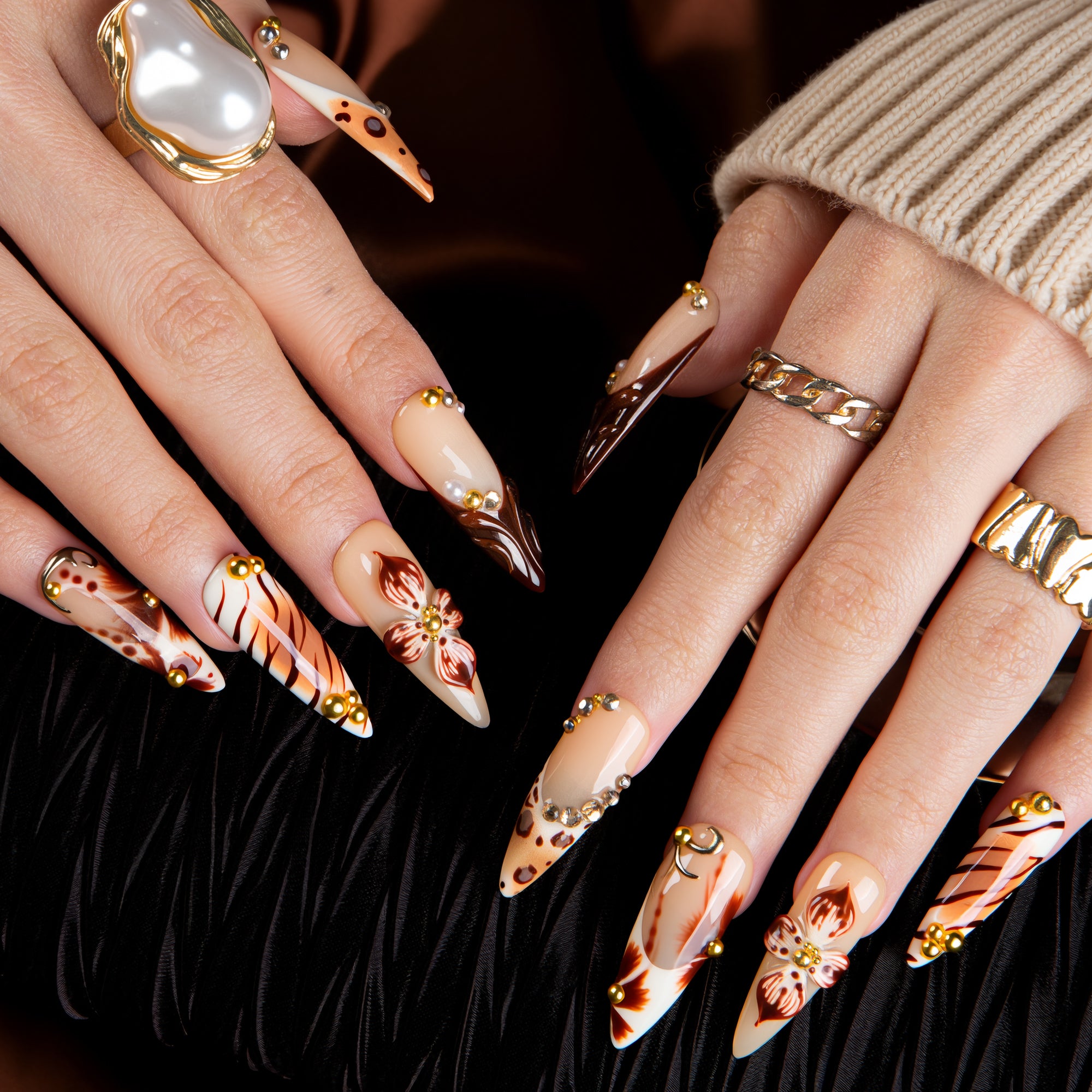 Wild Cocoa Handmade Nails H718