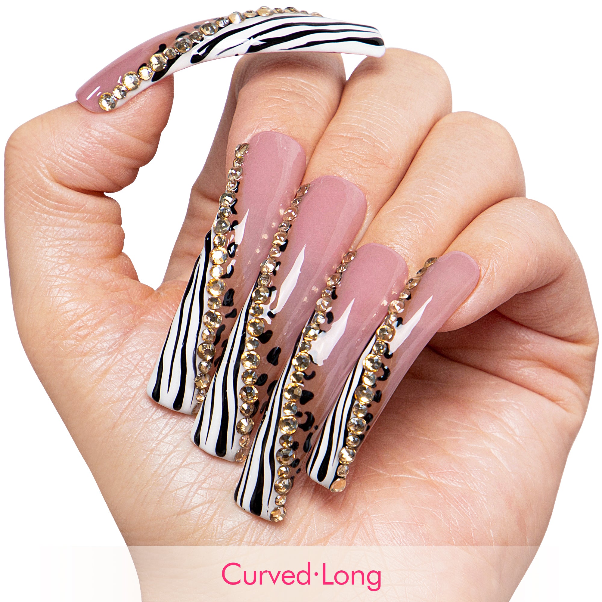 Safari Sparkle Handmade Nails H721