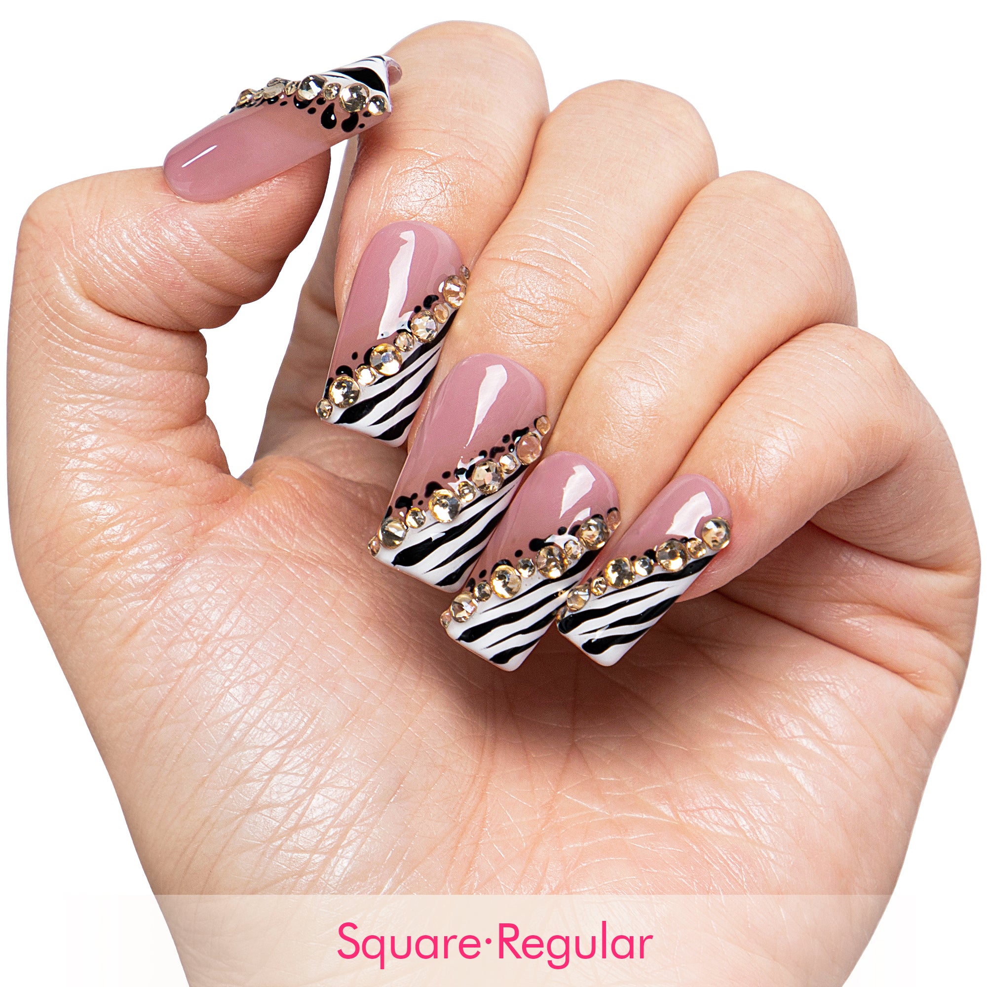 Safari Sparkle Handmade Nails H721