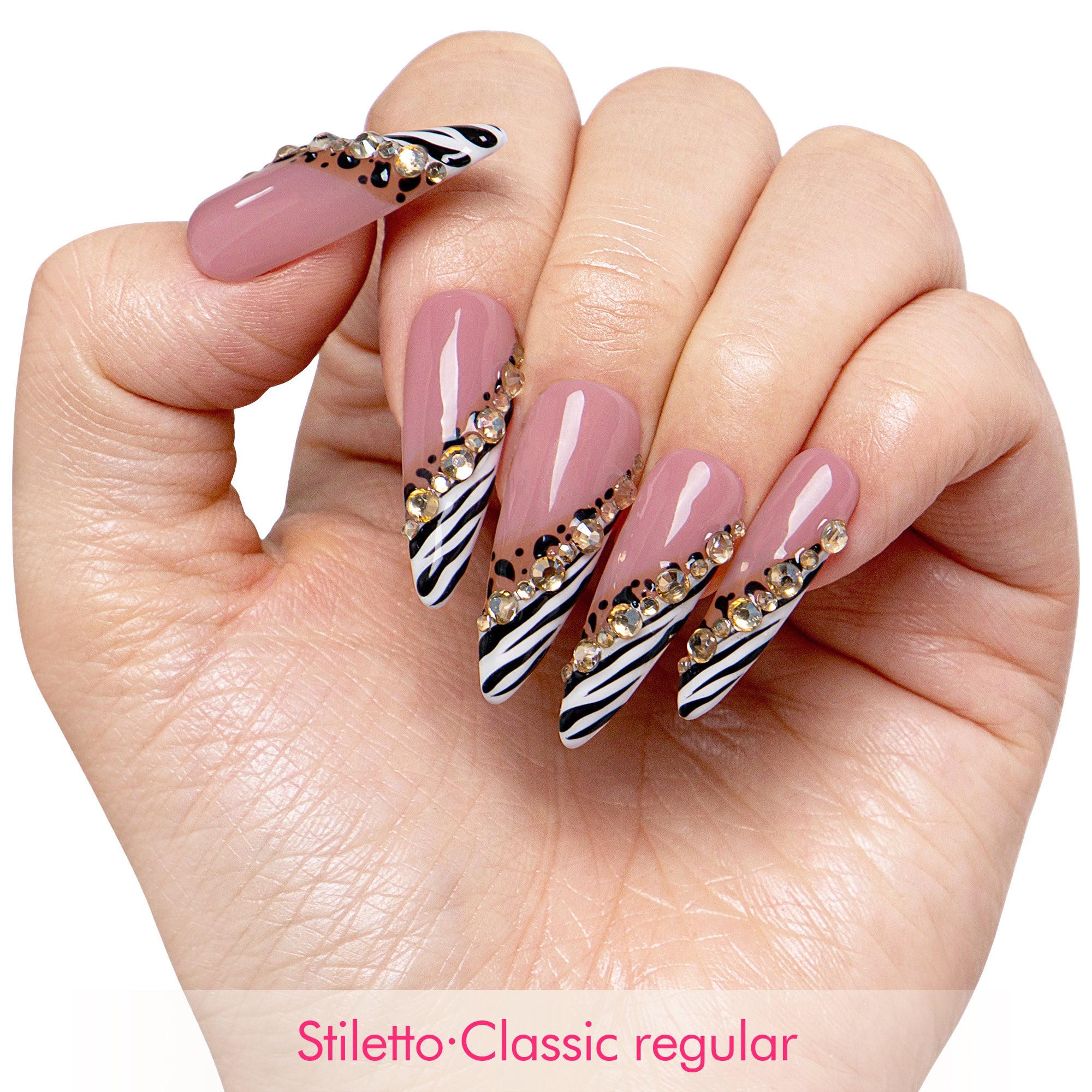 Safari Sparkle Handmade Nails H721